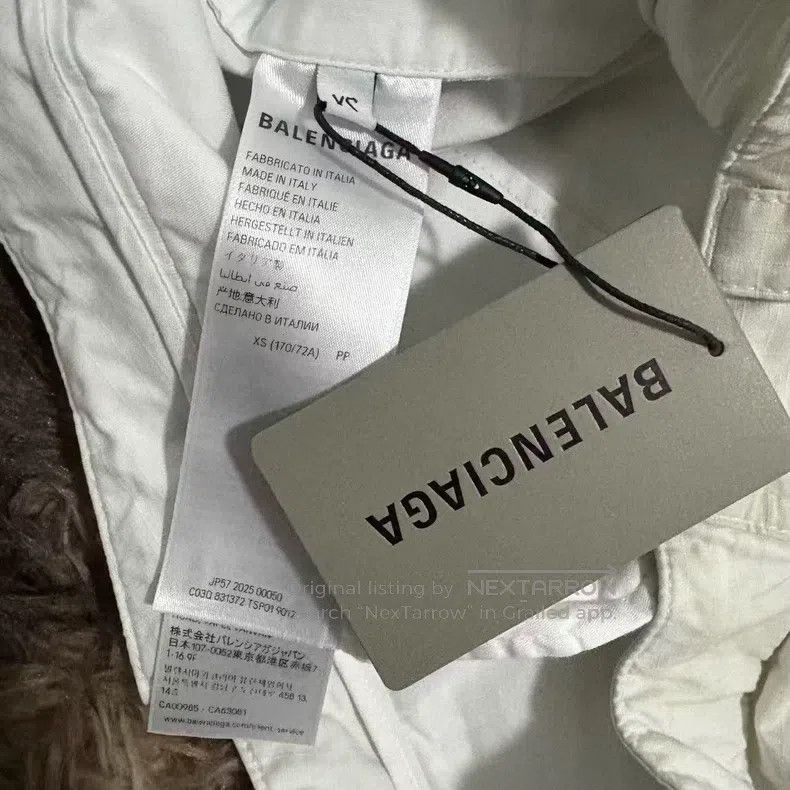 Balenciaga Balenciaga size XS White Distressed Destroyed Cargo Work P Size US 27 - 4 Thumbnail
