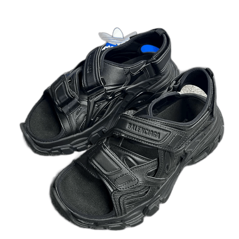 Balenciaga Balenciaga Black Track 2.0 Sandals-2505 Size US 5.5 / EU 38 - 1 Thumbnail