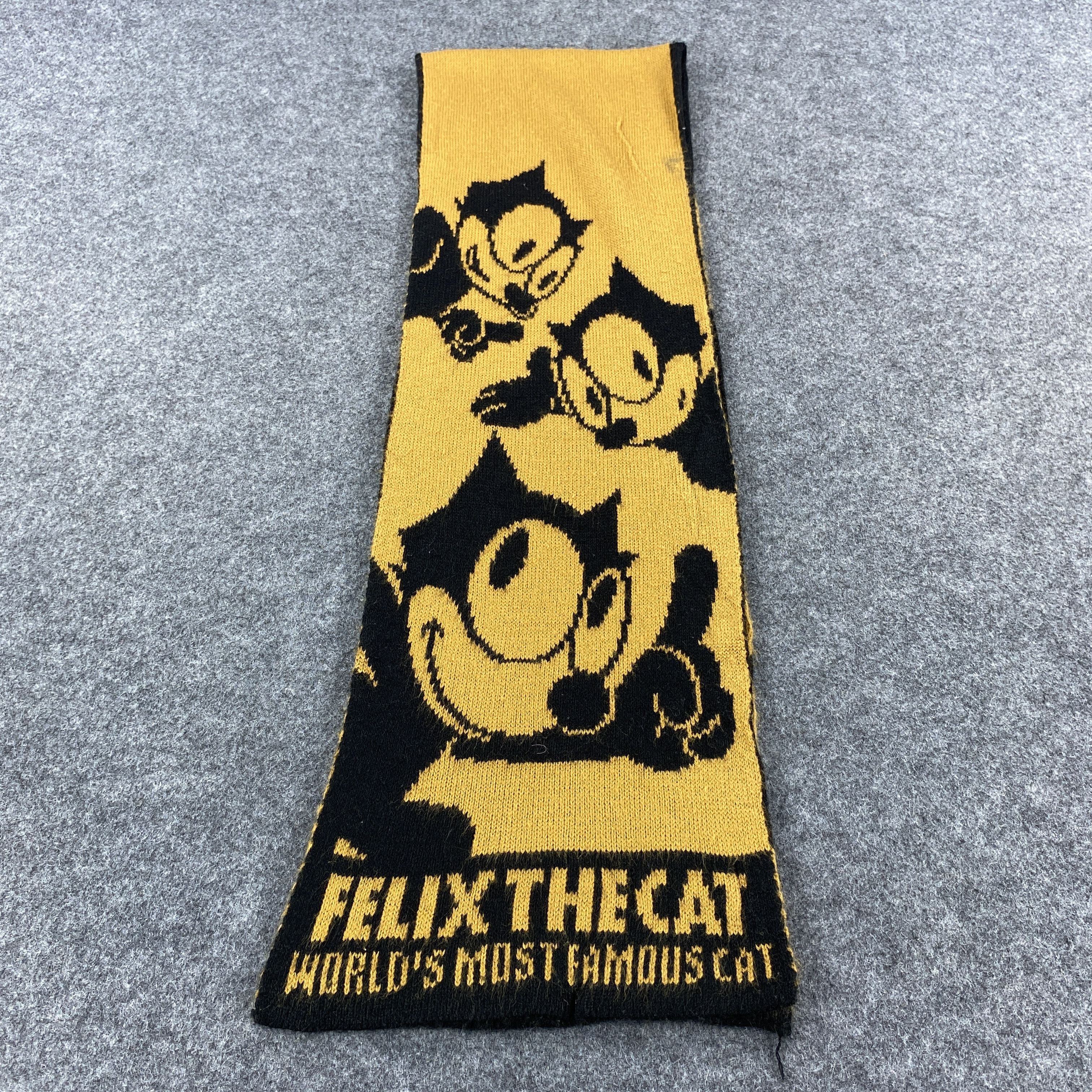 Vintage GF10631 Felix The Cat Scarf Neck Wear Muffler Nova Check Size ONE SIZE - 3 Thumbnail