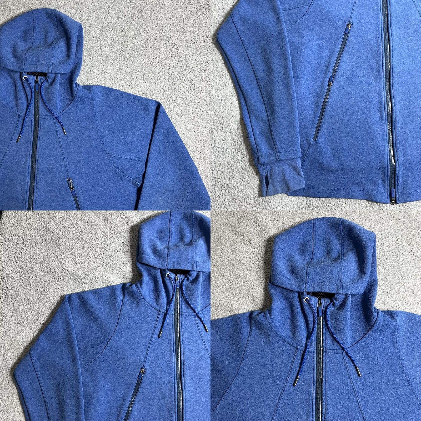 Jordan Brand Jordan Hoodie Mens XL Blue Full Zip Fleece Jumpman Sweatshirt Nike Air Size US XL / EU 56 / 4 - 8 Thumbnail
