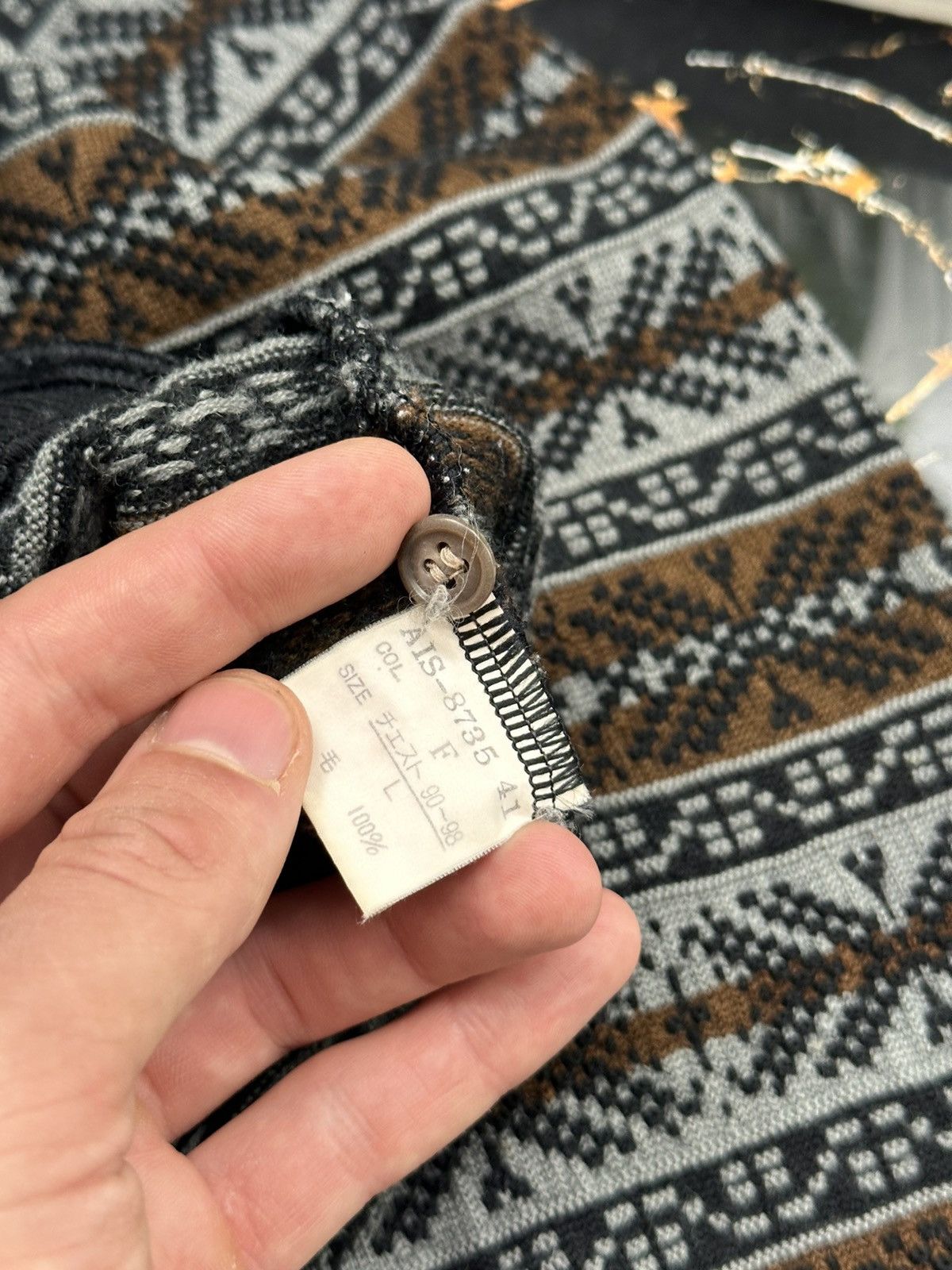 Christian Dior Monsieur × Vintage CHRISTIAN DIOR MONSIEUR VINTAGE RETRO SWEATER Size US L / EU 52-54 / 3 - 8 Thumbnail