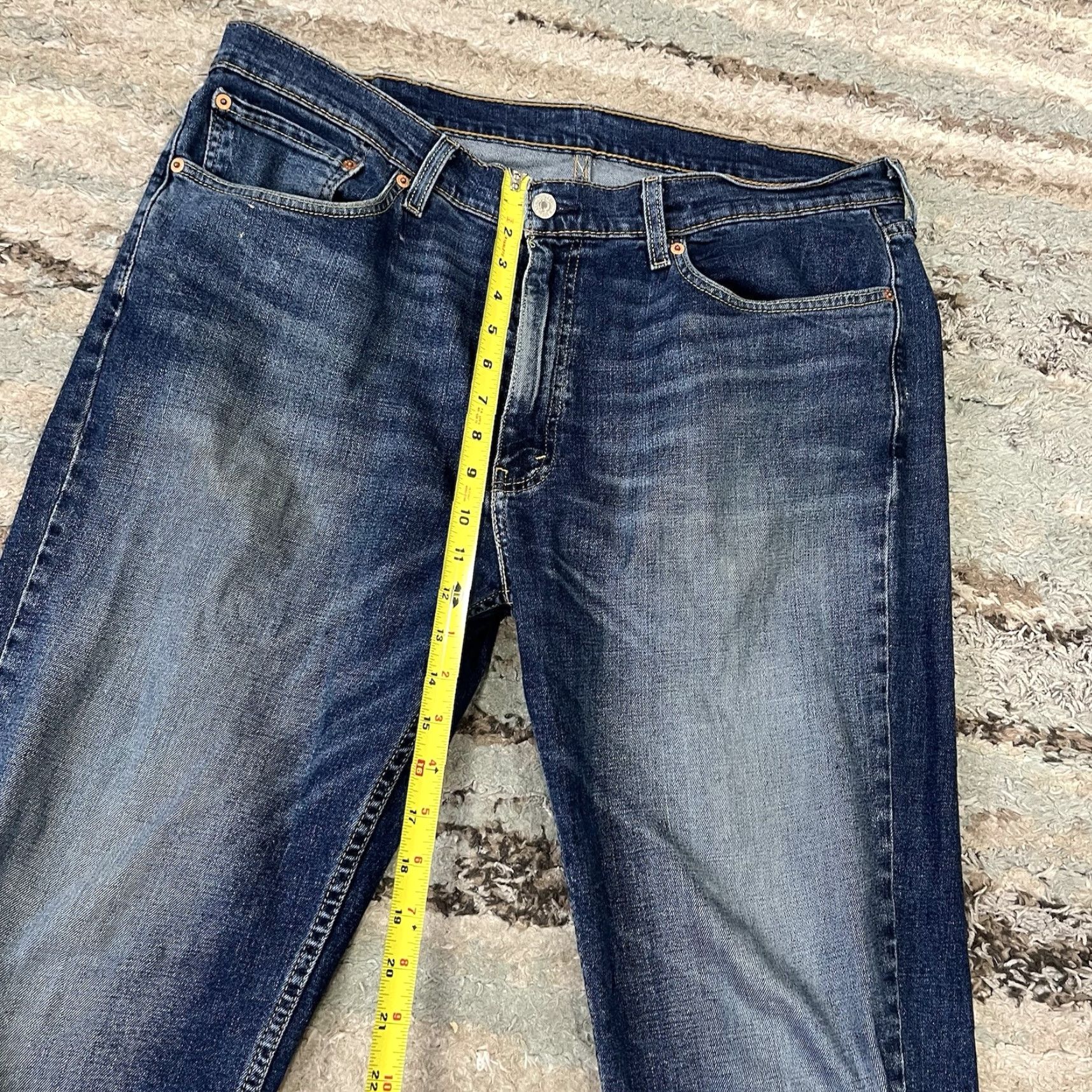 Levi's Levi's 514 Jeans Mens 38x32 Blue Denim Straight Regular 5-Pocket Medium Wash Size US 38 / EU 54 - 6 Thumbnail