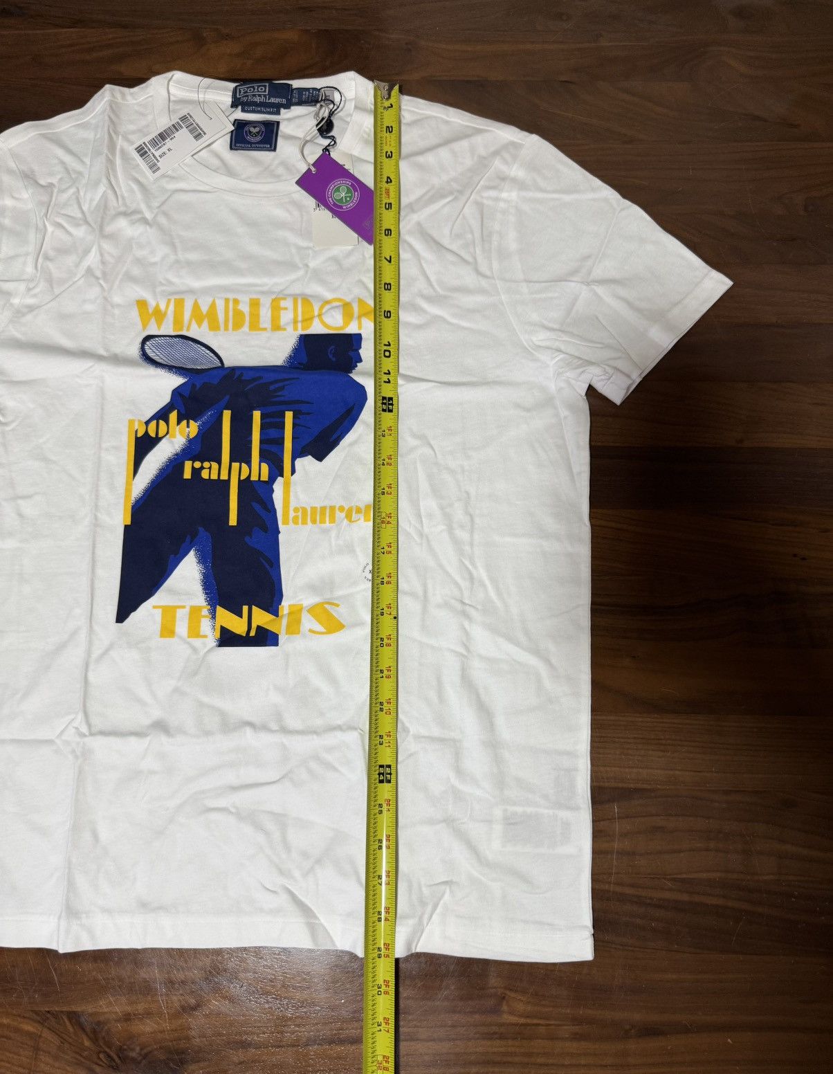 Polo Ralph Lauren Polo Ralph Lauren Wimbledon Slim Graphic Print T-Shirt XL Size US XL / EU 56 / 4 - 6 Thumbnail
