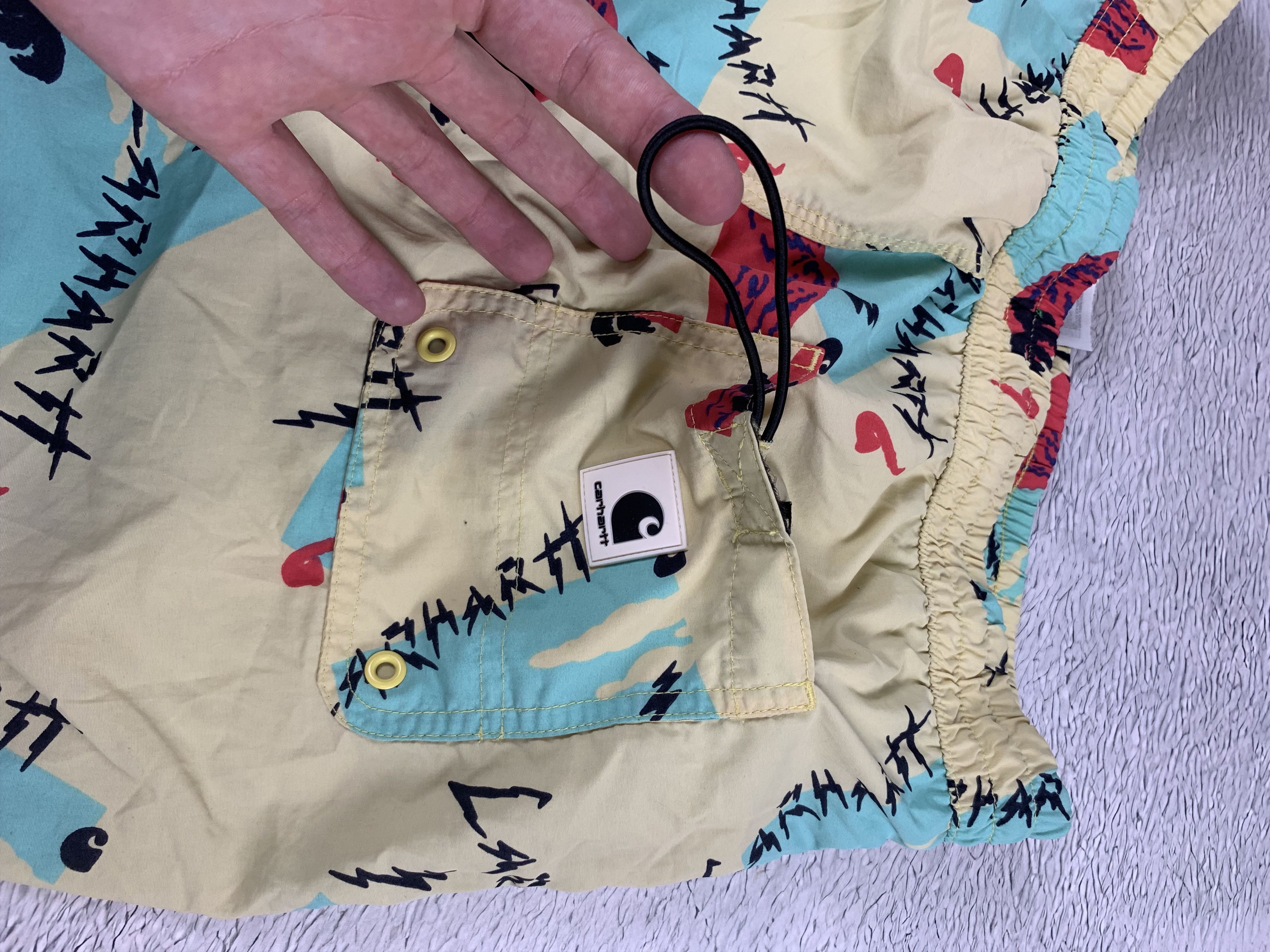 Carhartt × Japanese Brand × Vintage Vintage Carhartt Nylon shorts Monogram big logo Y2K Size US 34 / EU 50 - 6 Thumbnail