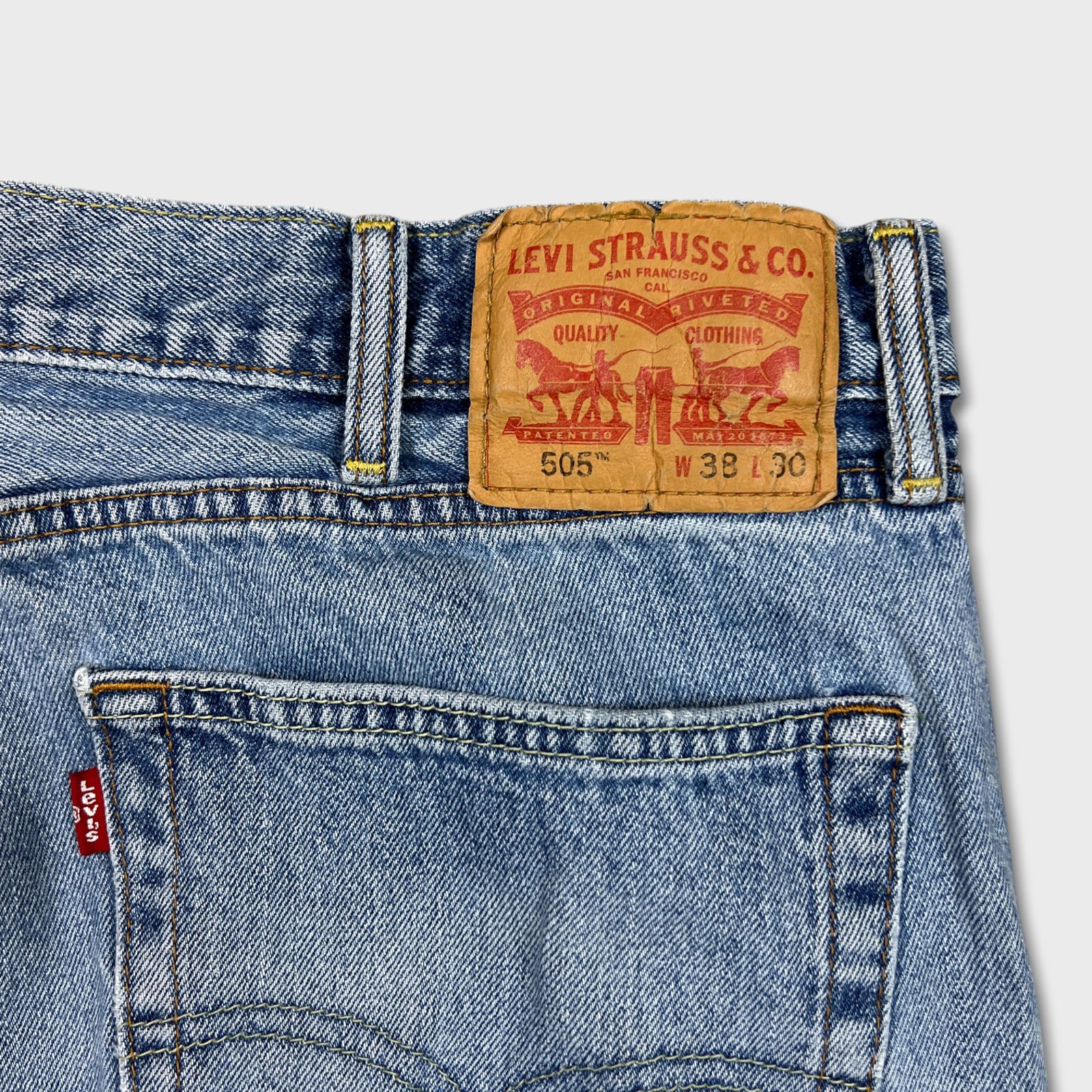 Levi's × Vintage Levi's 505 Jeans 36x30 Original Regular Straight Leg Denim Size US 36 / EU 52 - 9 Thumbnail