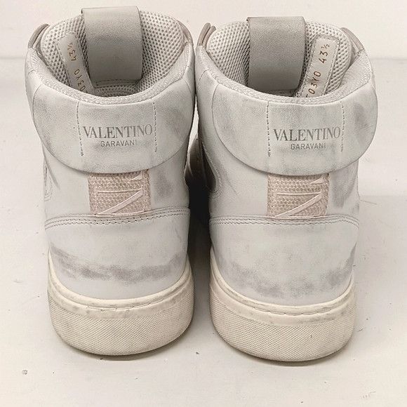 Valentino Valentino Men's Distressed Mid Calfskin VL7N Sneakers EU43.5 Size US 10.5 / EU 43-44 - 10 Thumbnail