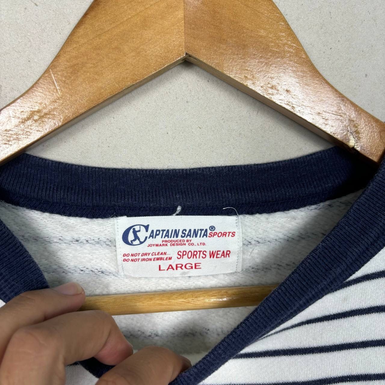 Japanese Brand Captain Santa Yacht Club Japan Vintage Striped Sweatshirt L Size US L / EU 52-54 / 3 - 4 Thumbnail