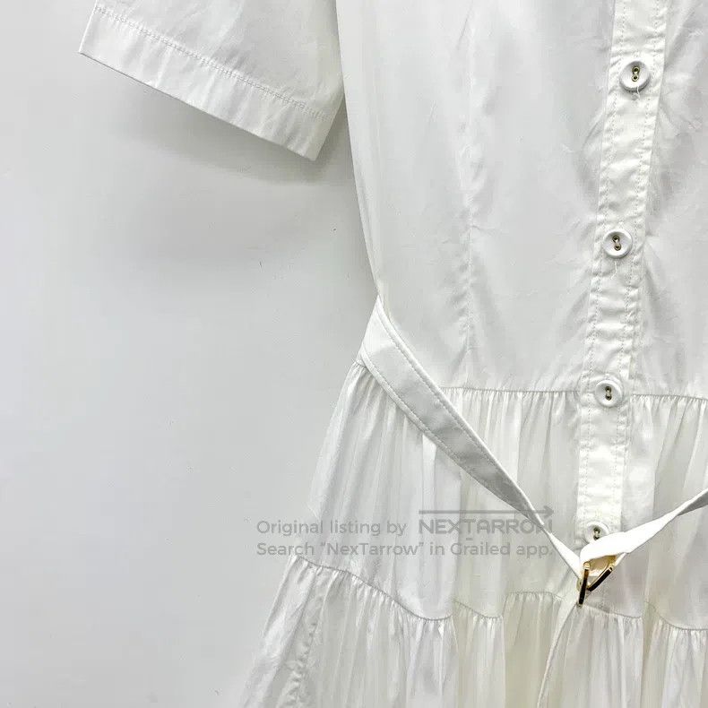 Louis Vuitton Louis Vuitton 25 White Cotton Lapel Single Breasted Short Size XS / US 0-2 / IT 36-38 - 4 Thumbnail