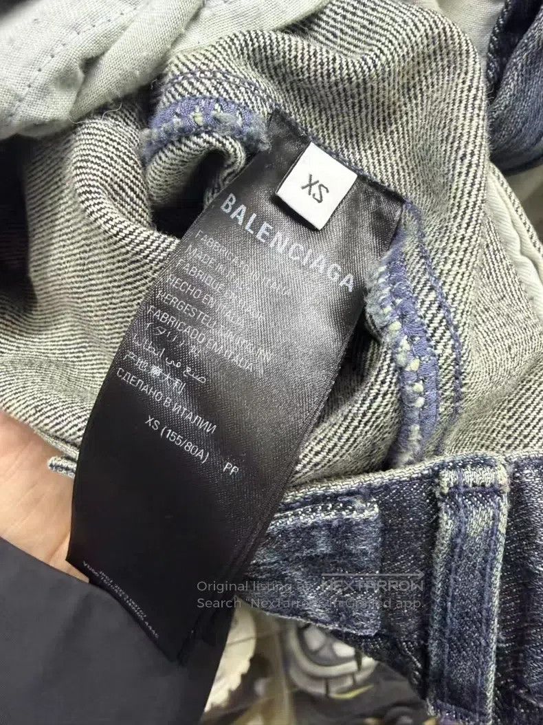 Balenciaga Balenciaga Denim Jacket Size US XS / EU 42 / 0 - 6 Thumbnail