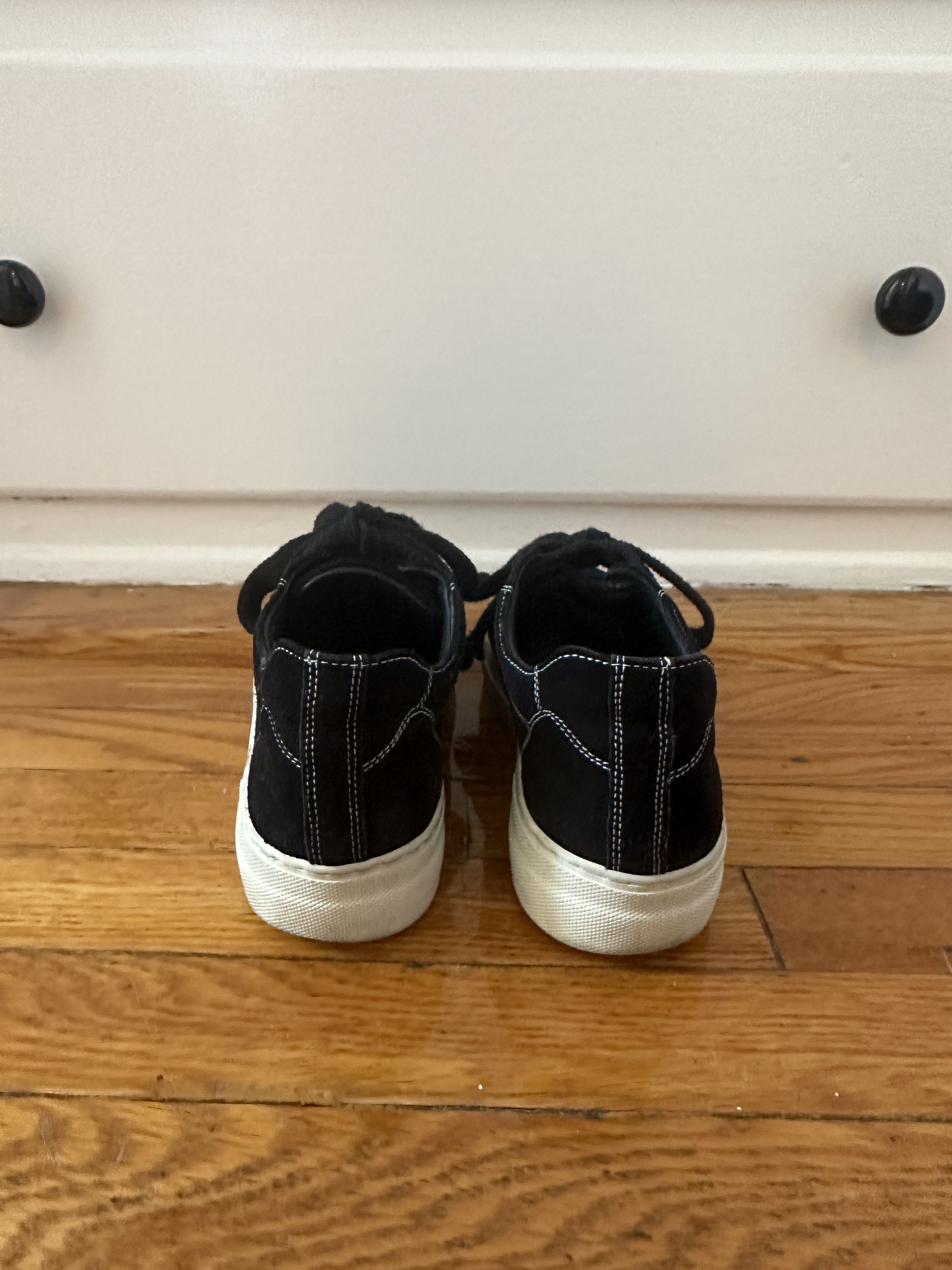 Helmut Lang vintage Helmut Lang women's black suede low top sneakers Size US 8 / IT 38 - 4 Thumbnail