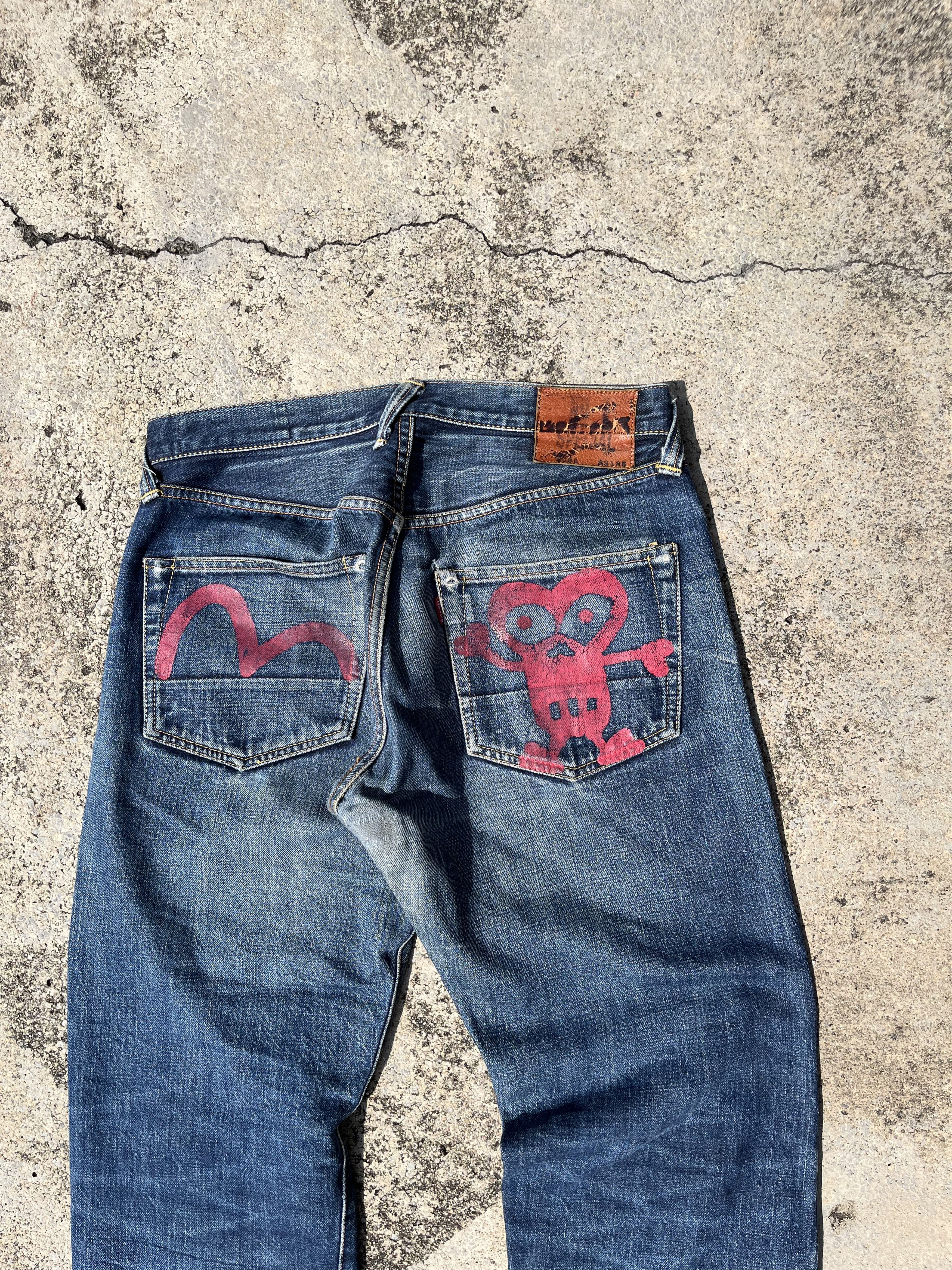 image of Evisu Special No.1 Robot Selvedge Denim in Blue, Men's (Size 31)