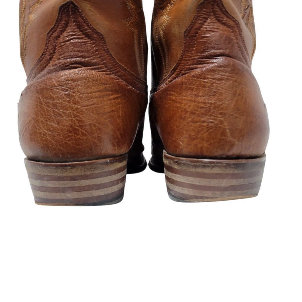 Ariat Ariat Brown Ostrich Leather Pointed Toe Boots 9D Men's Size US 9 / EU 42 - 9 Thumbnail