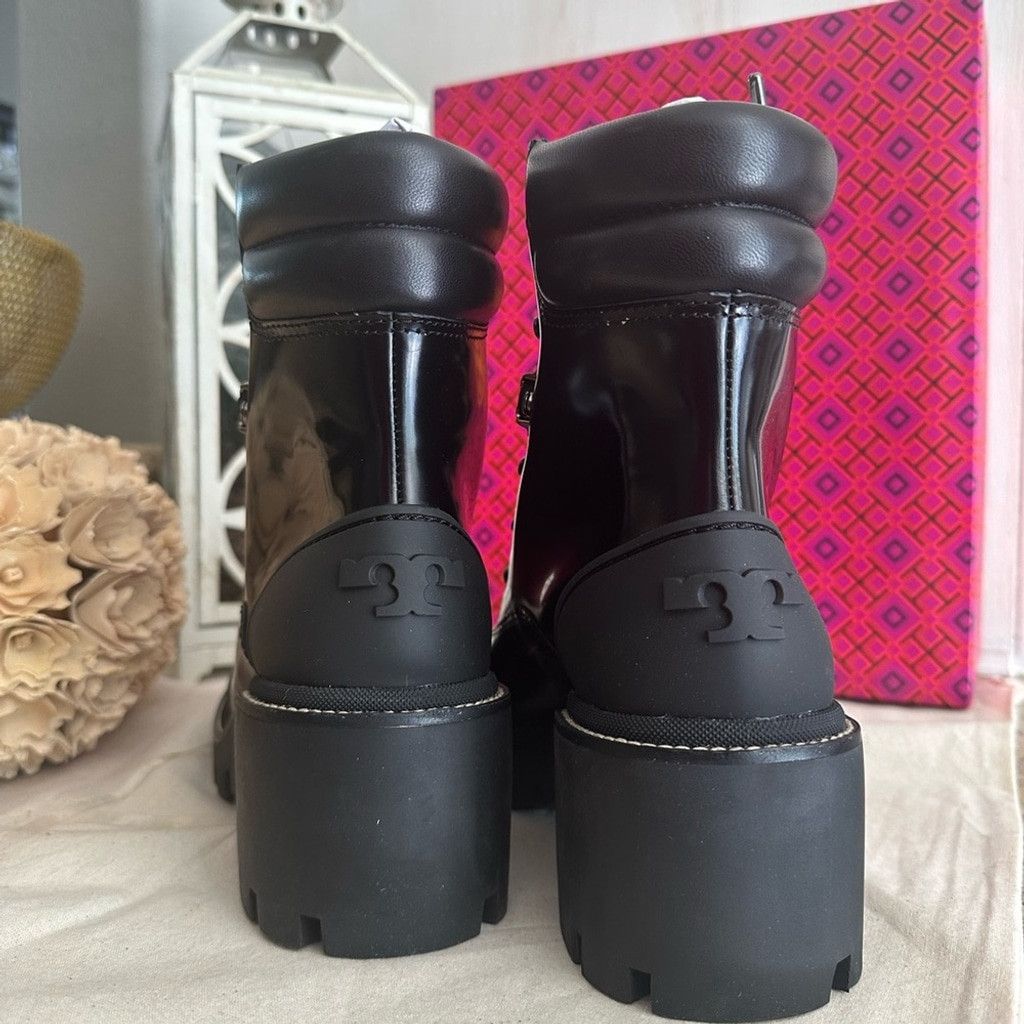Tory Burch New Tory Burch leather lug solo hiker boots Size US 7 / IT 37 - 6 Thumbnail