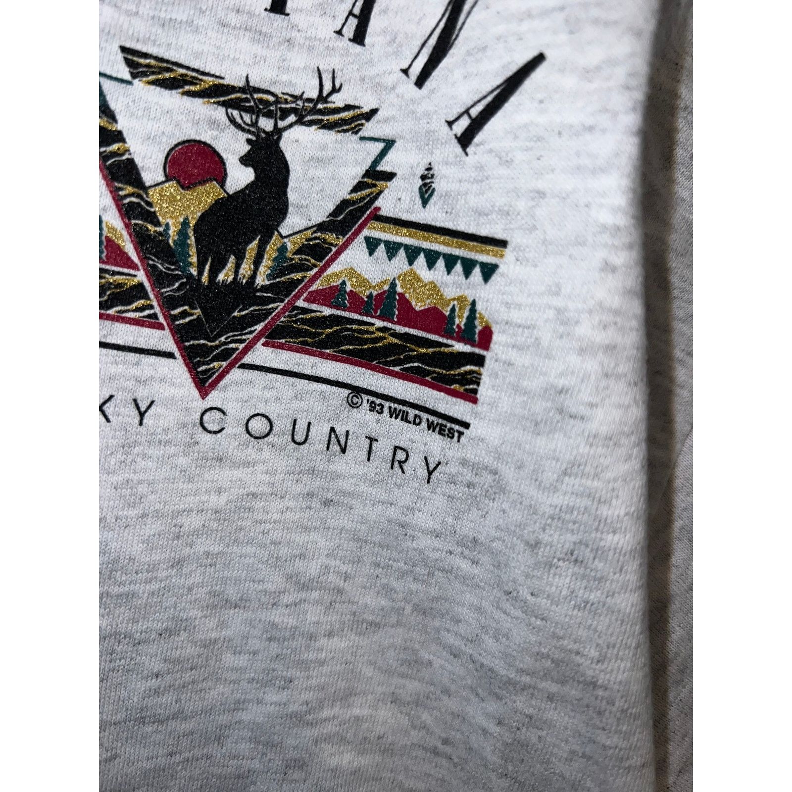 Vintage Vintage Montana Big Sky Country Shirt Gray Tee VTG 90s L Size US L / EU 52-54 / 3 - 4 Thumbnail