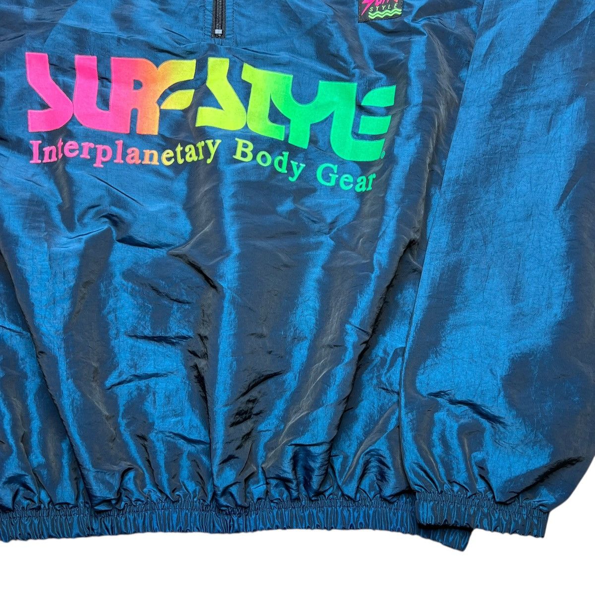 Vintage Vintage 1980s Surf Style Body Gear Navy Windbreaker Jacket Size US XL / EU 56 / 4 - 17 Thumbnail