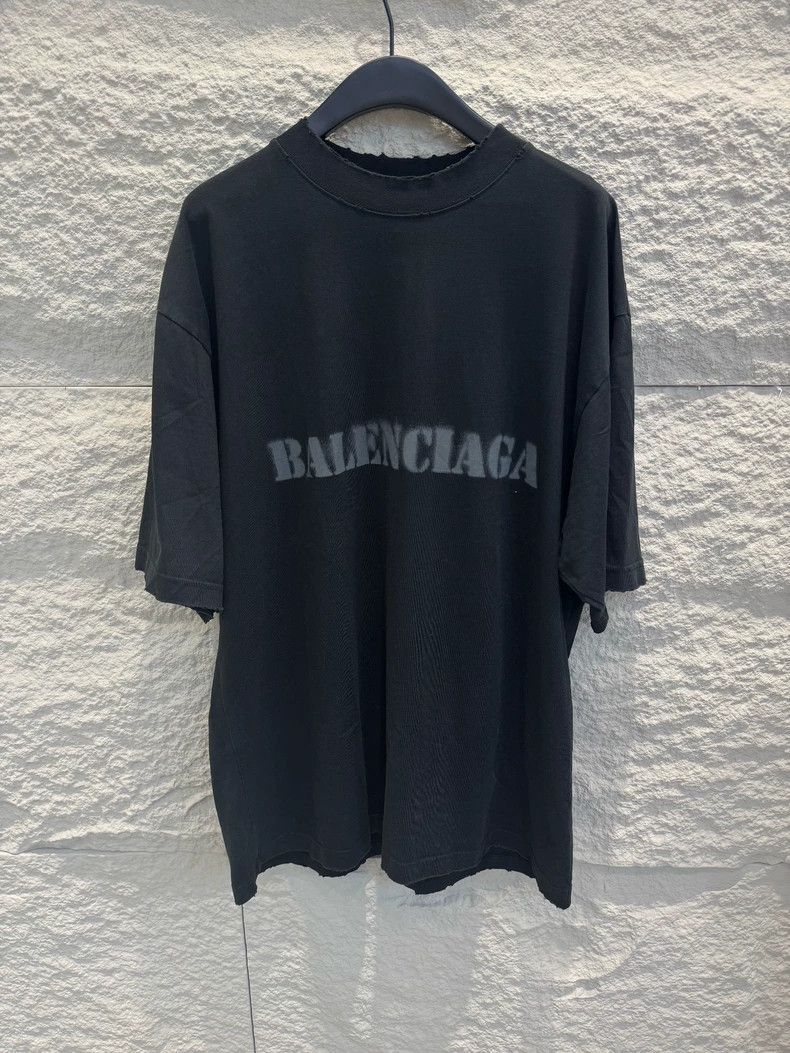 Balenciaga Balenciaga SS24 Letter Print Loose Fit Round Neck Short Sl Size US M / EU 48-50 / 2 - 1 Thumbnail