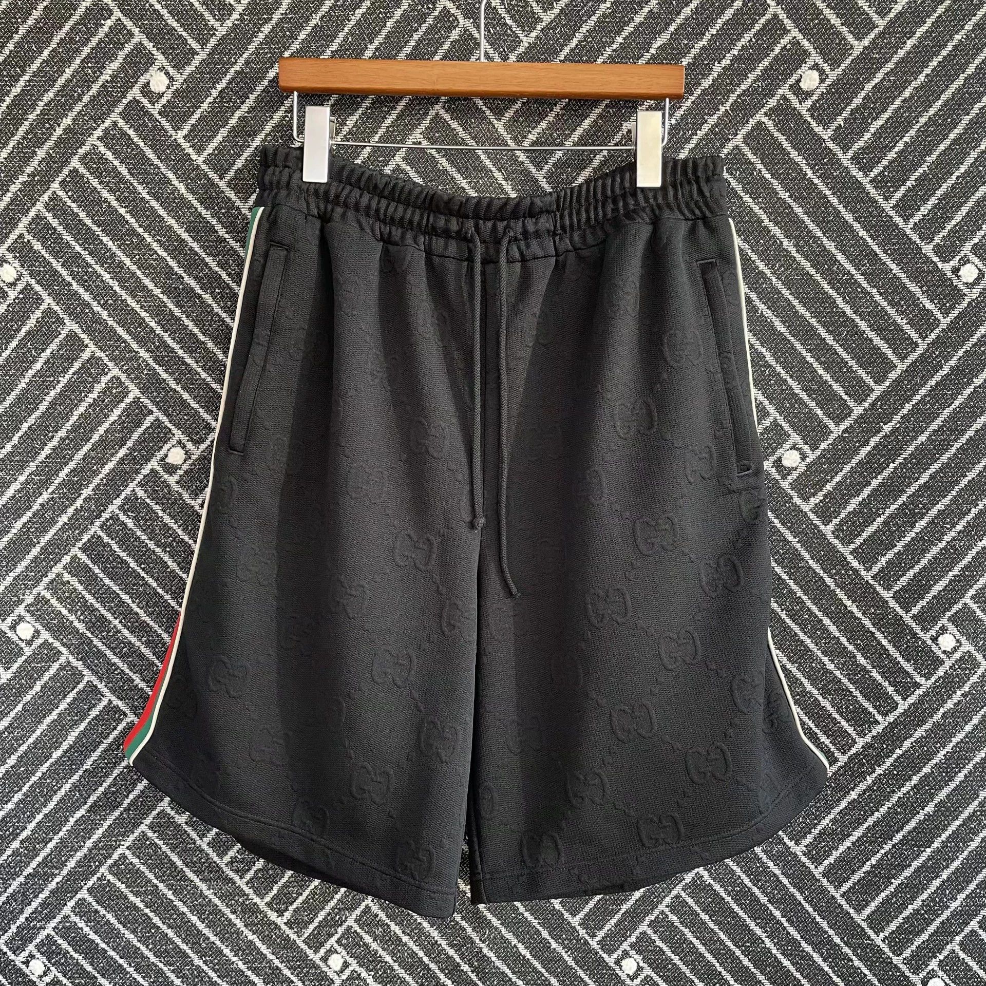 Gucci GUCCI 98 New Black All Over Logo Men's Short XS Size US 36 / EU 52 - 1 Thumbnail