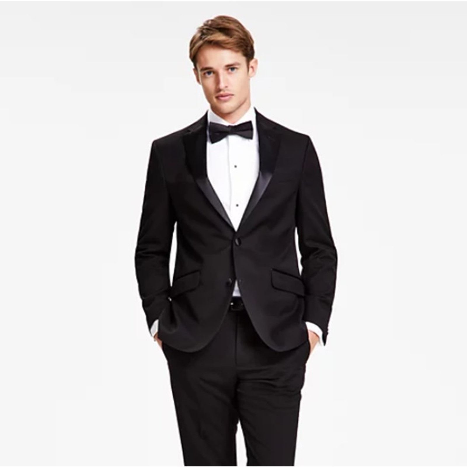 Kenneth Cole Reaction Men's Black Slim-Fit Blazer Size 40R