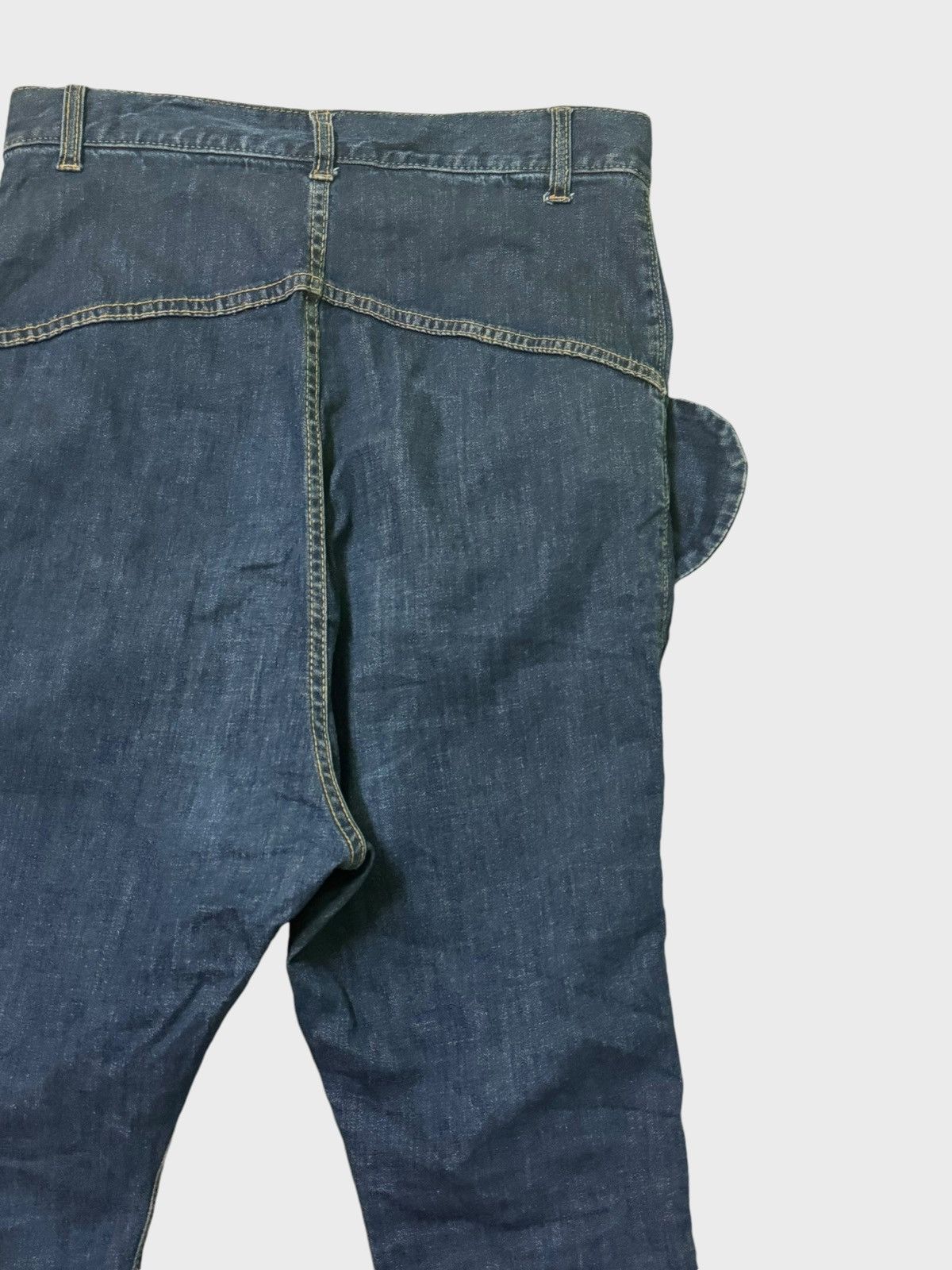 Issey Miyake × Japanese Brand × mercibeaucoup MERCIBEAUCOUP ISSEY MIYAKE Ear Design Denim Jean Size US 29 - 11 Thumbnail