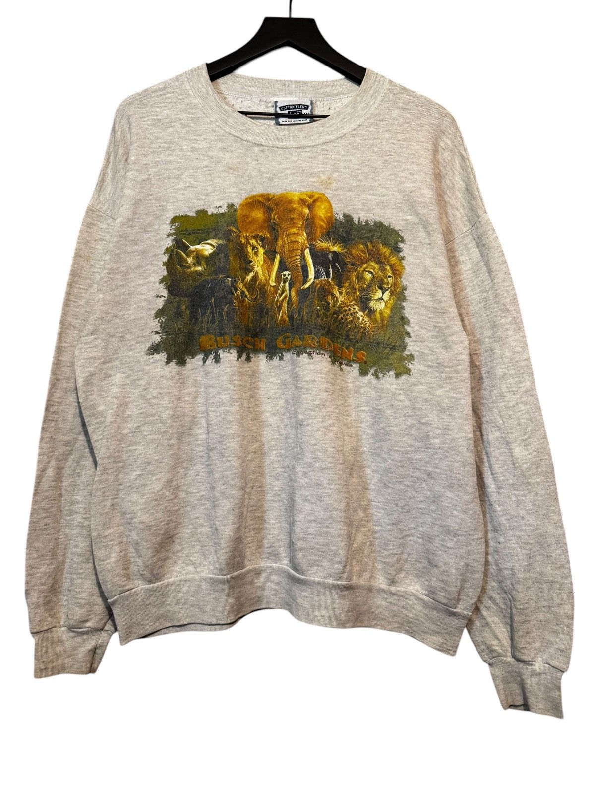 Vintage 90’s busch Garden grey crewneck Size US L / EU 52-54 / 3 - 1 Thumbnail