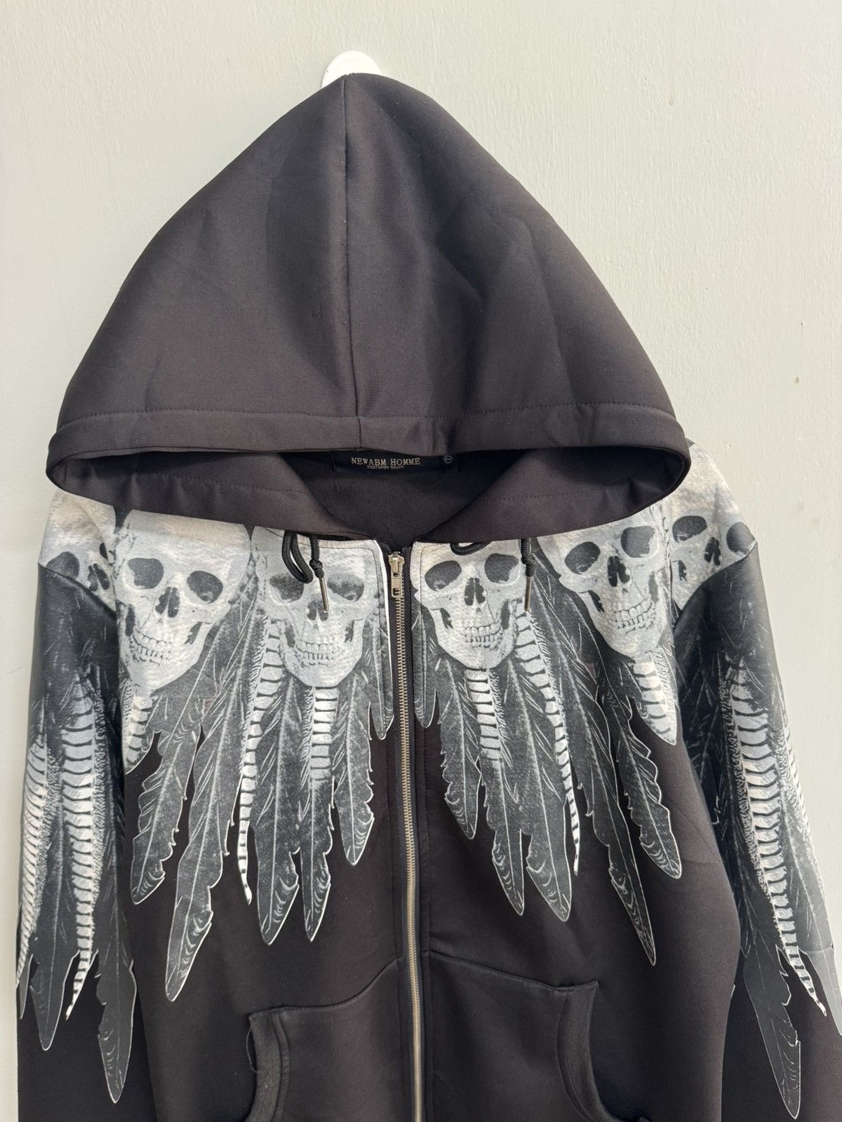 Japanese Brand NEWABM HOMME WING SKULLS ZIP HOODIE LIKE IFSIXWASNINE STYLE Size US L / EU 52-54 / 3 - 2 Thumbnail