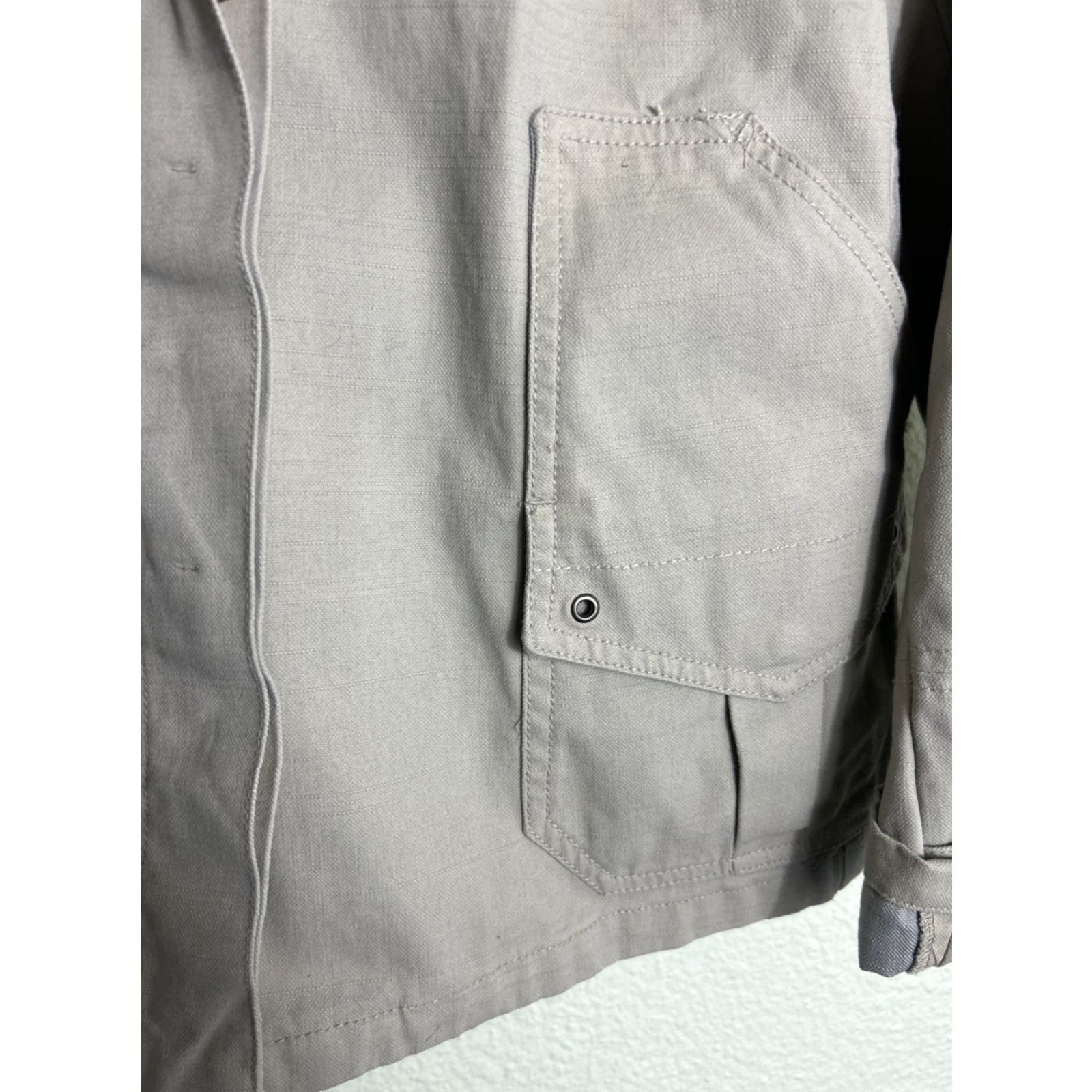 J.Crew J.CREW Women’s Small Beige Canvas Cotton Field Jacket Hunting Button Up Pockets Military Jacket Women S Beige Canvas Pockets Size S / US 4 / IT 40 - 7 Thumbnail