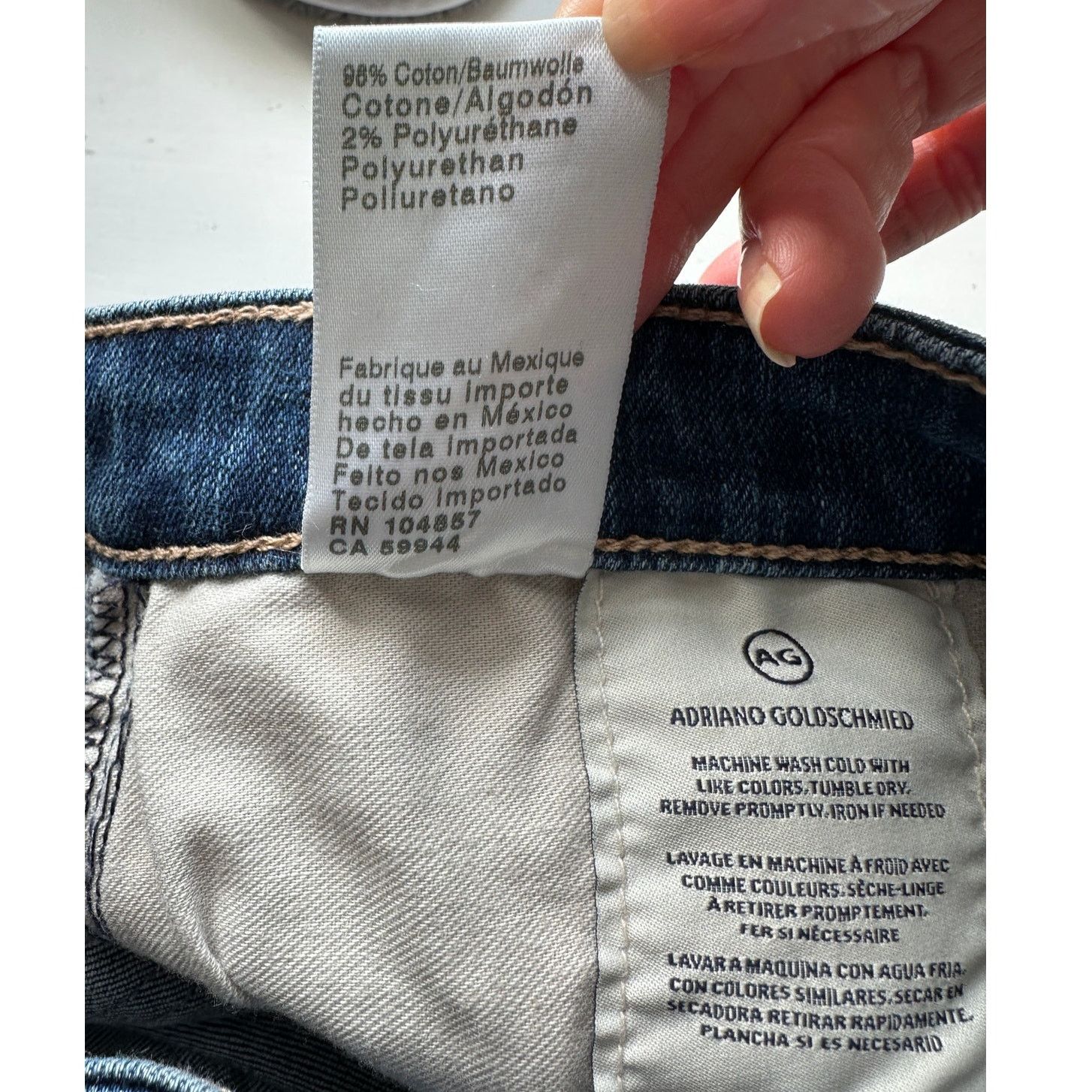 AG Adriano Goldschmied AG women’s Prima cigarette leg jeans medium wash US 29 Size 29" - 9 Thumbnail