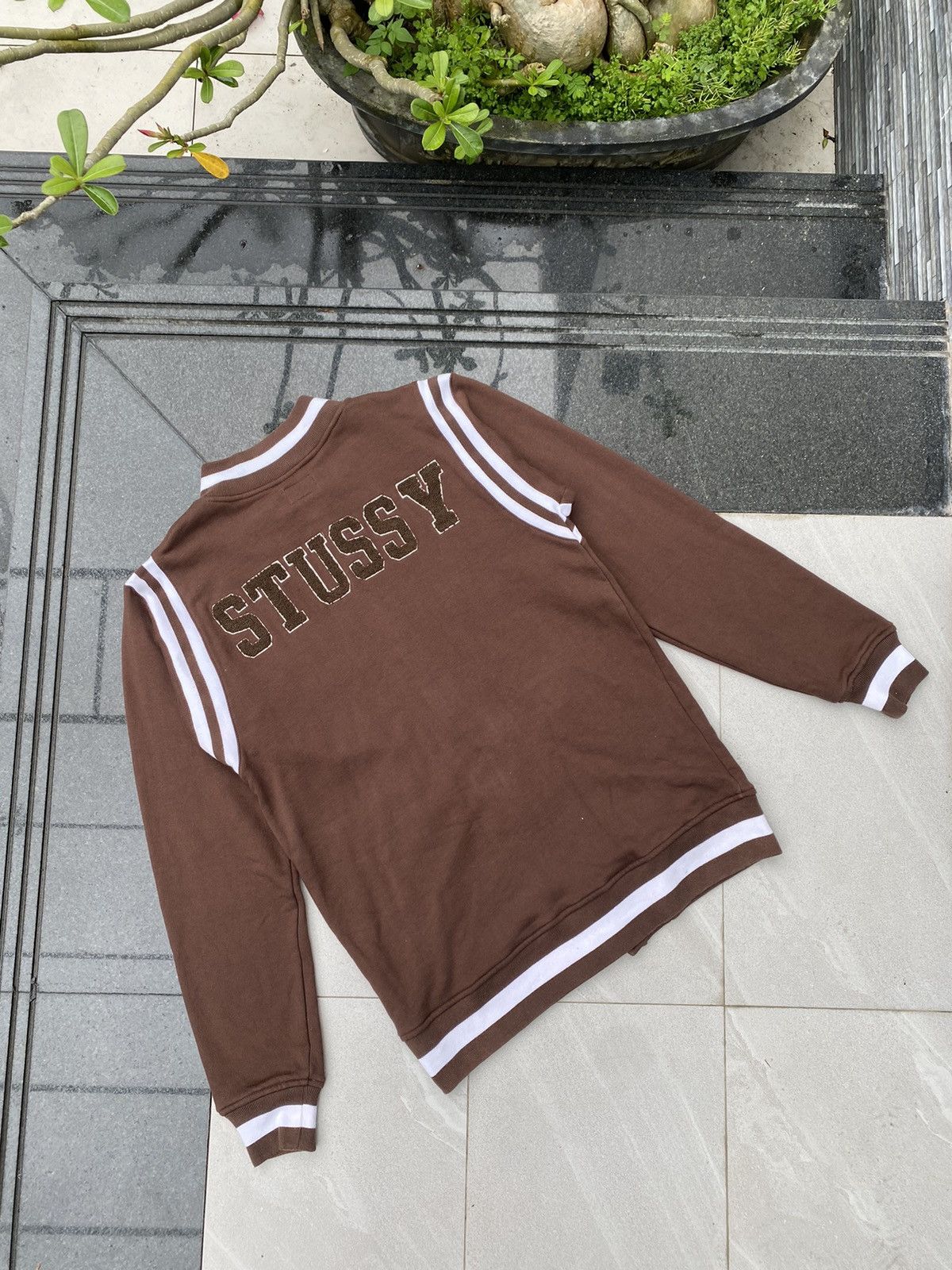 Stussy × Vintage 90S STUSSY MULTI LOGO VARSITY RARE RETRO Y2K COLLEGE JACKET Size US L / EU 52-54 / 3 - 7 Thumbnail