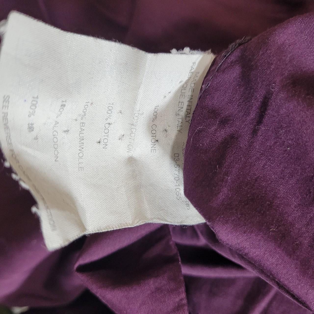Helmut Lang Early 00's plum button up Size US L / EU 52-54 / 3 - 6 Thumbnail
