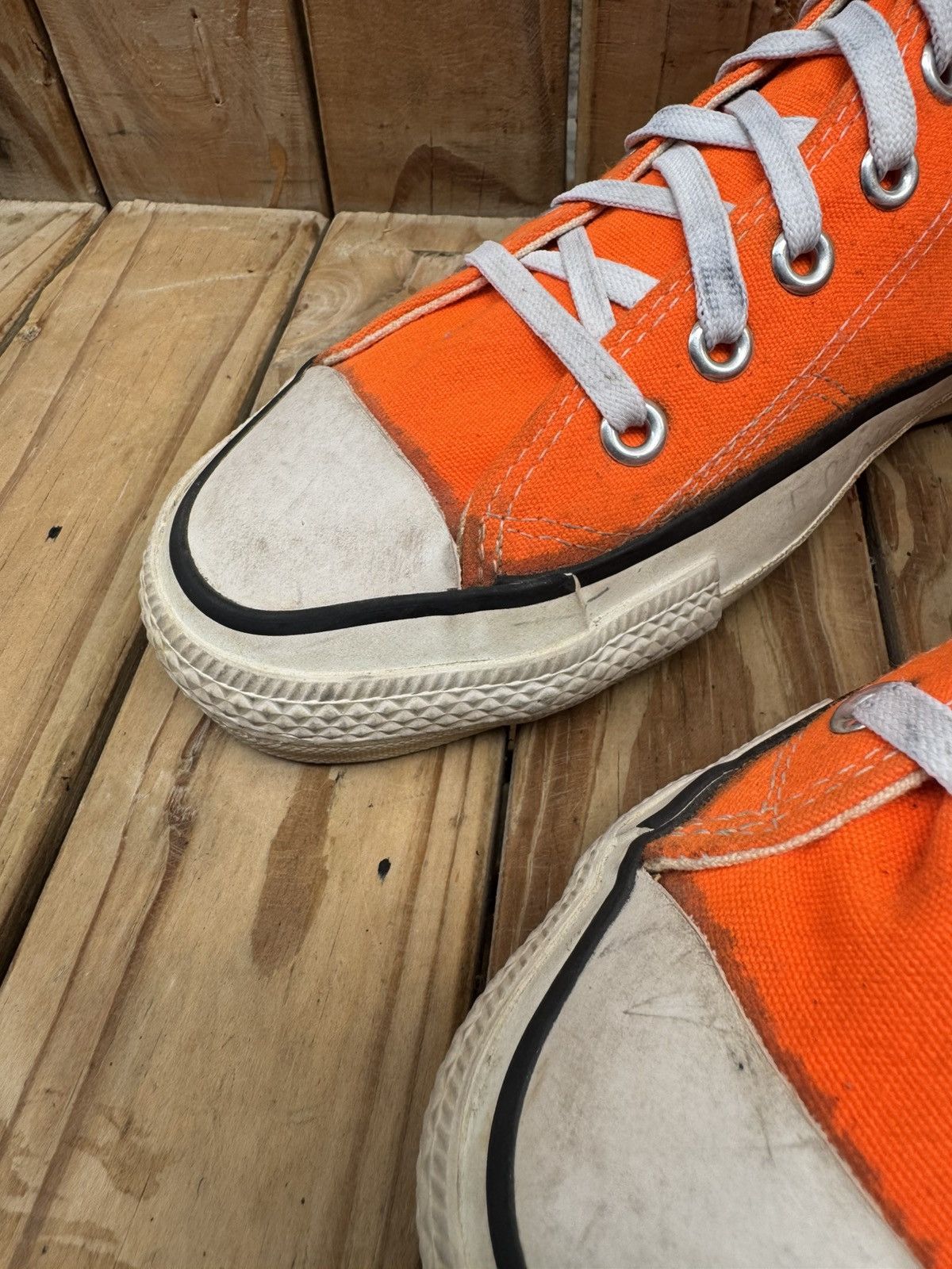 Converse VTG converse all star Hi Top canvas sneakers made in USA Size US 6.5 / EU 39-40 - 14 Thumbnail