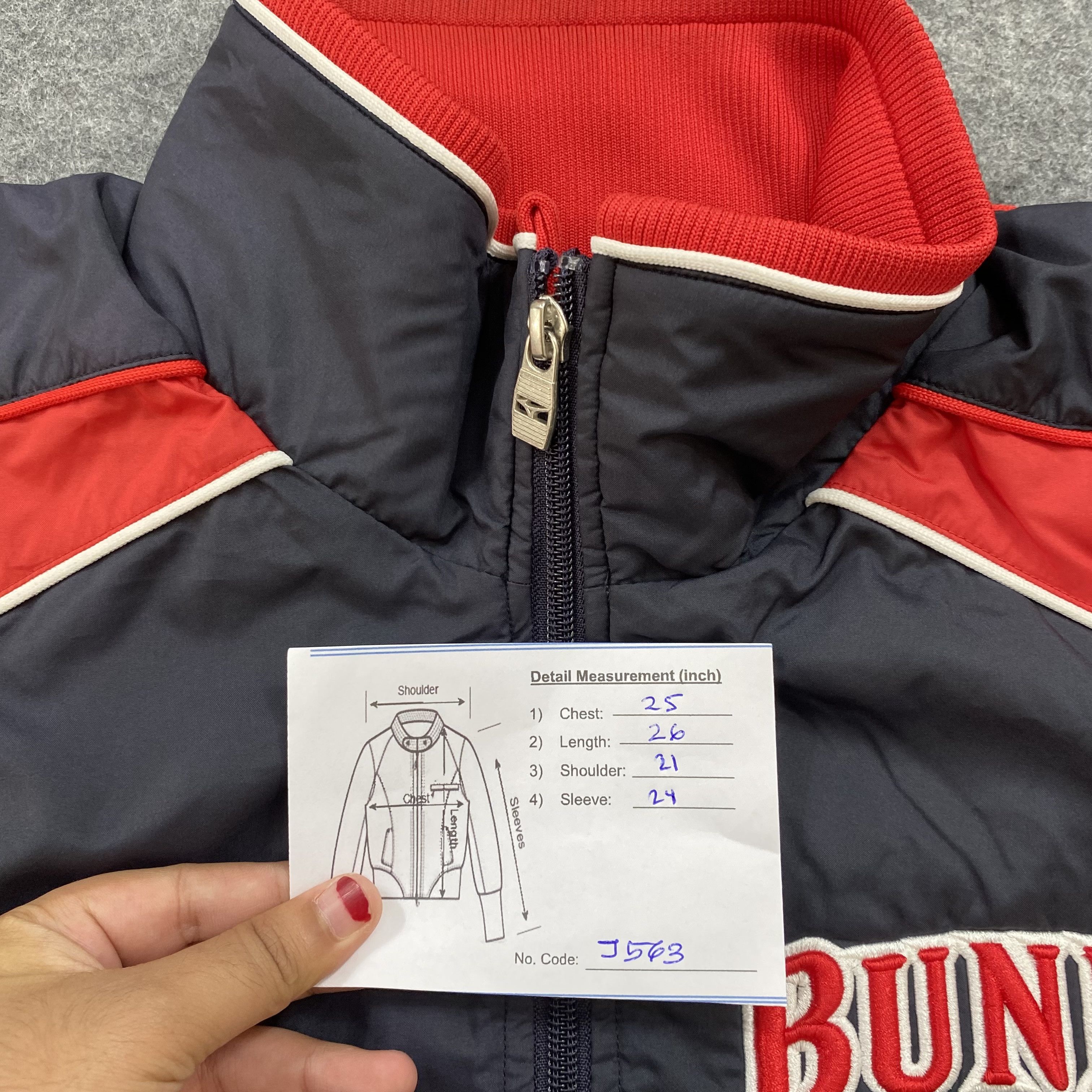 MLB VINTAGE BASEBALL MIZUNO PRODUCTS JACKET-J563 Size US L / EU 52-54 / 3 - 11 Thumbnail