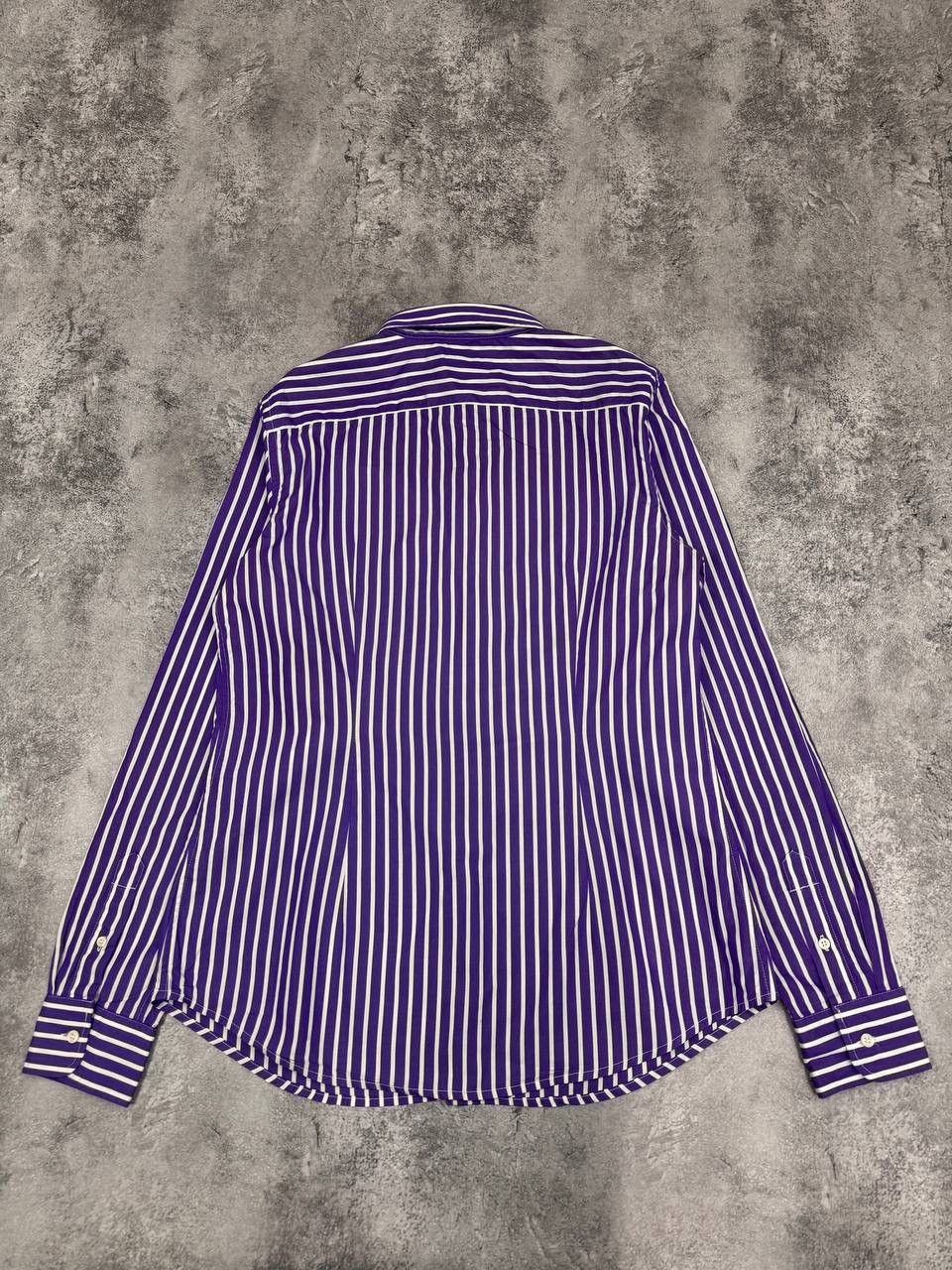 Ralph Lauren Ralph Lauren Women Slim Fit Striped Shirt Purple White SizeM Size M / US 6-8 / IT 42-44 - 8 Thumbnail