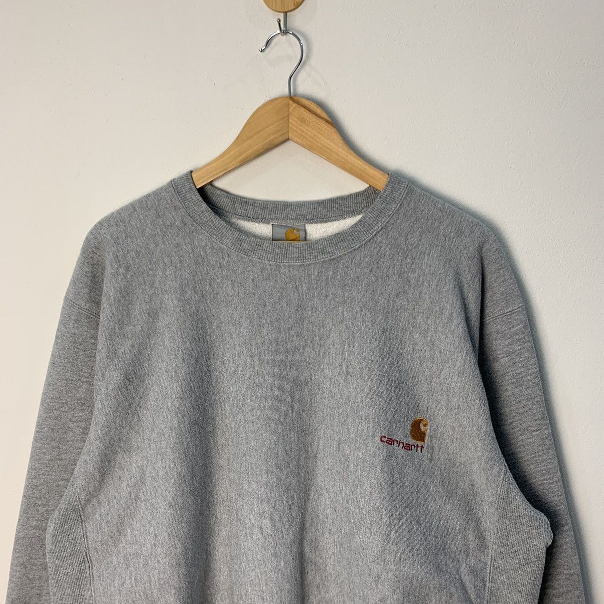 Carhartt Vintage Carhartt Grey Sweatshirt Embroidery Logo Size Xl Size US XL / EU 56 / 4 - 8 Thumbnail