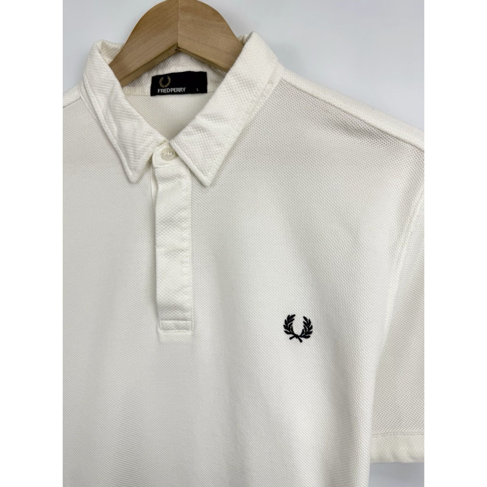 Fred Perry VINTAGE Fred Perry Tennis Polo T-Shirt Men L White Retro 90s Y2K Rare Hype Retro Polo Tee Size US L / EU 52-54 / 3 - 6 Thumbnail