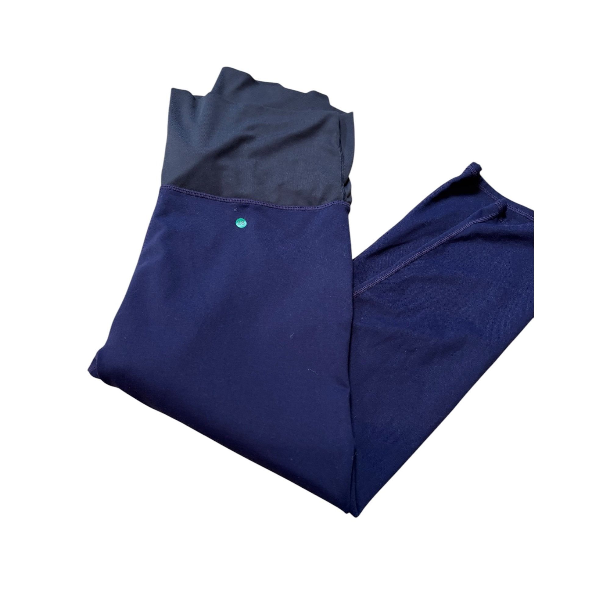 Fabletics Fabletics Navy Blue High-Waisted Womens Leggings Size S Size 27" / US 4 / IT 40 - 8 Thumbnail