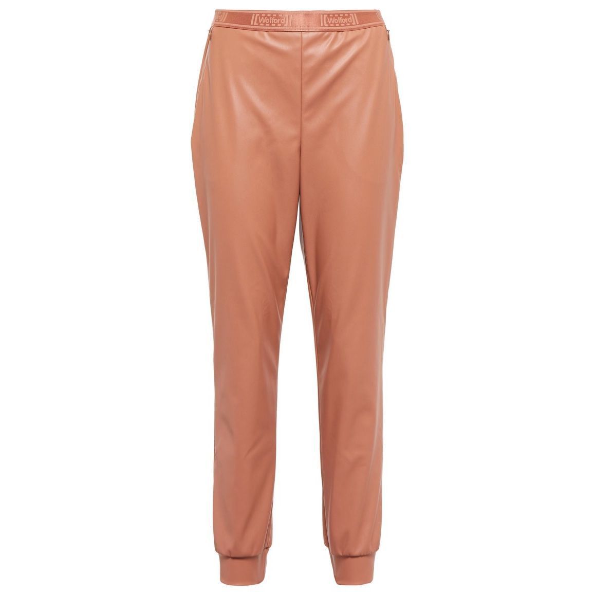 NWT Wolford Vegan Leather Trouser Pants Caramel S