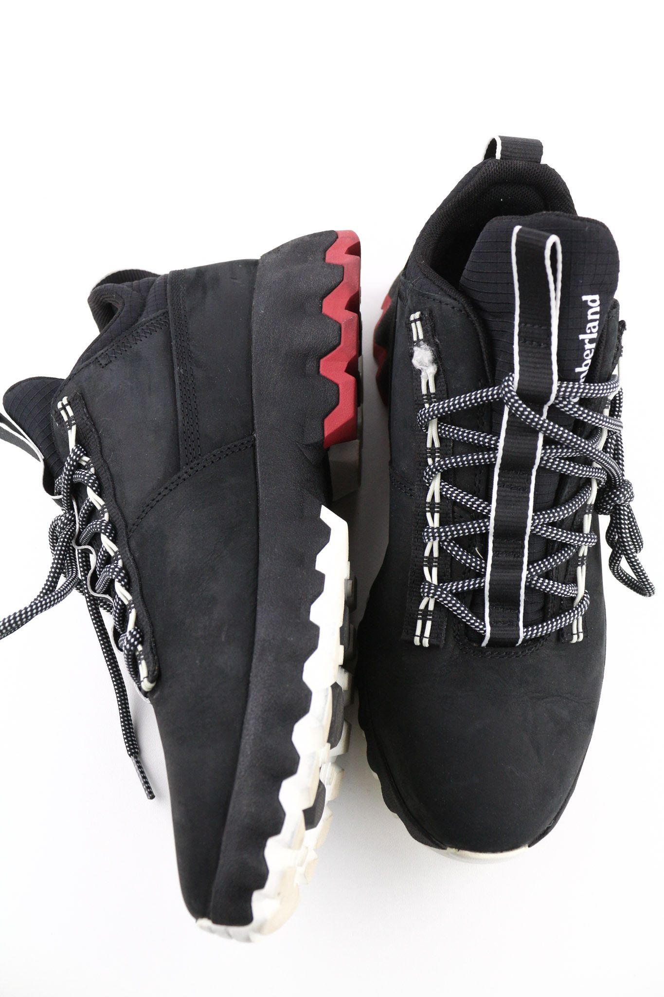 A2KSF UK7.5 Black Leather Low Green Stride Sneakers 79901