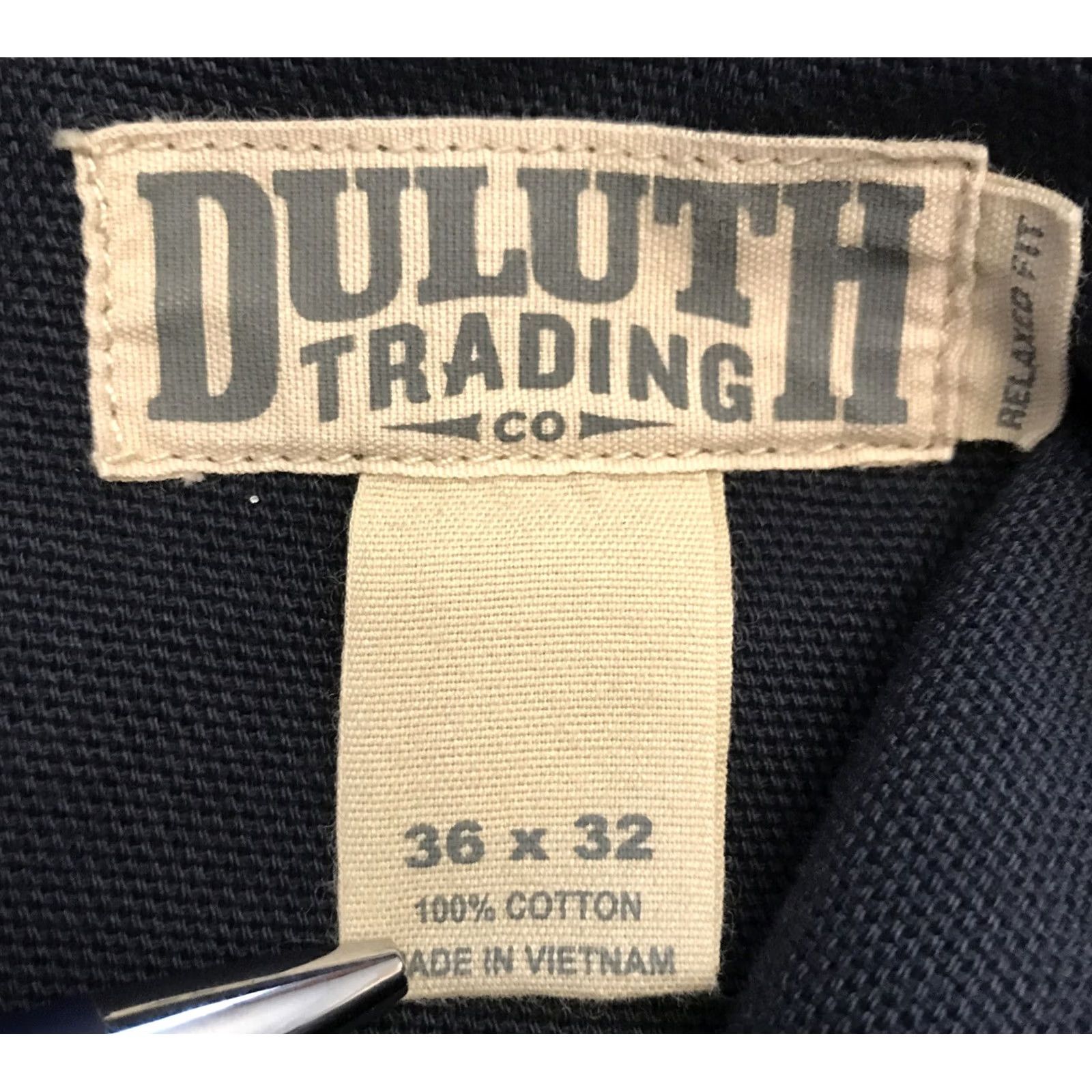 Denime Duluth 36x32 34W Relaxed Denim Jeans Blue Cotton Work Pants Straight Mens Size US 34 / EU 50 - 5 Thumbnail
