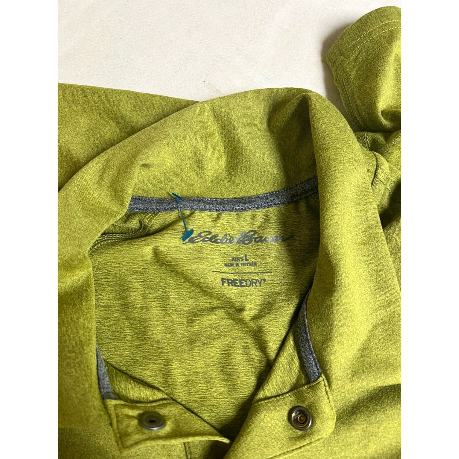 Eddie Bauer Eddie Bauer Polo Shirt Mens Large Green FreeDry Short Sleeve Logo Knit Polo Shirt Mens L Green Free Dry Size US L / EU 52-54 / 3 - 5 Thumbnail