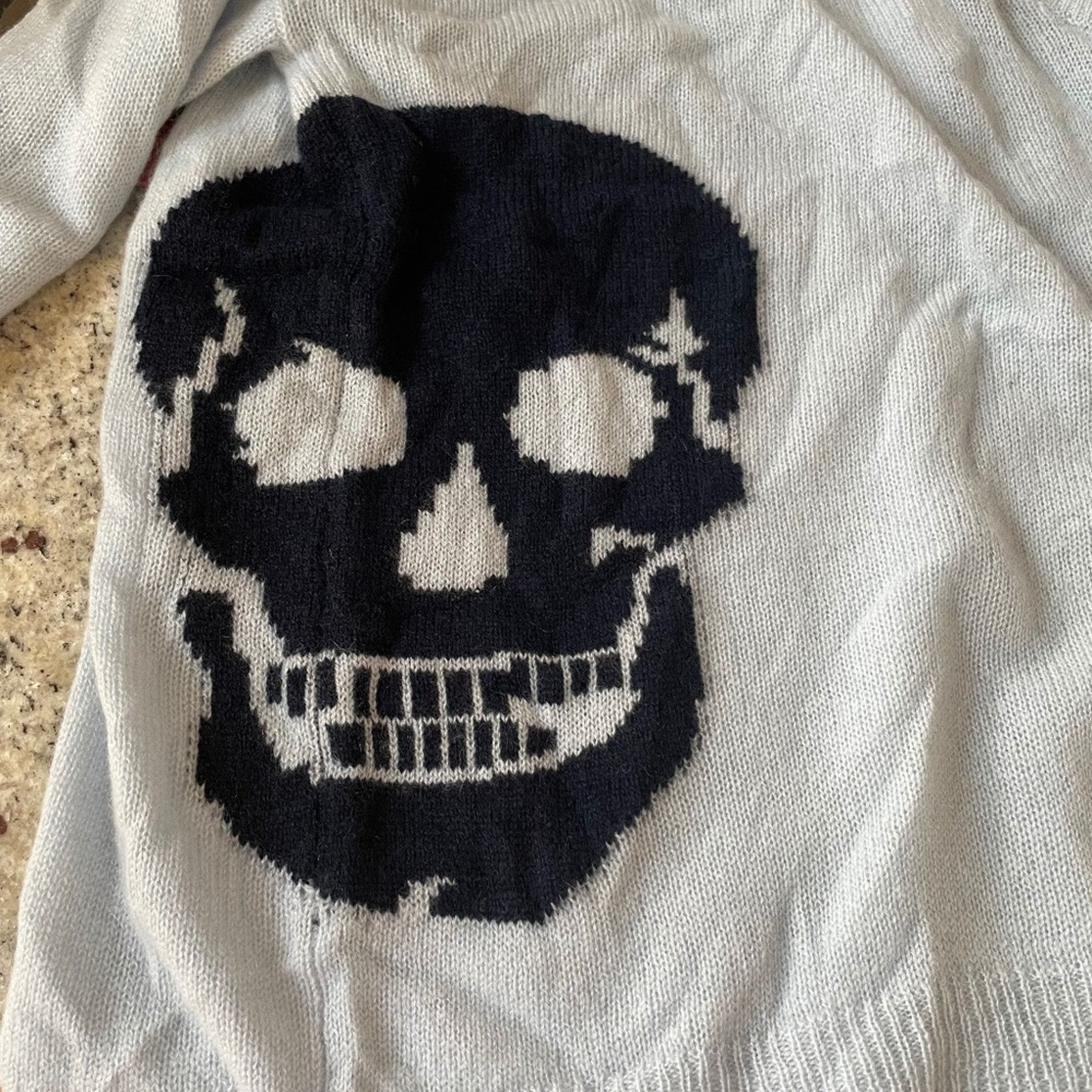 360Cashmere Skull Print Cashmere Sweater from 360 CASHMERE Size S / US 4 / IT 40 - 8 Thumbnail
