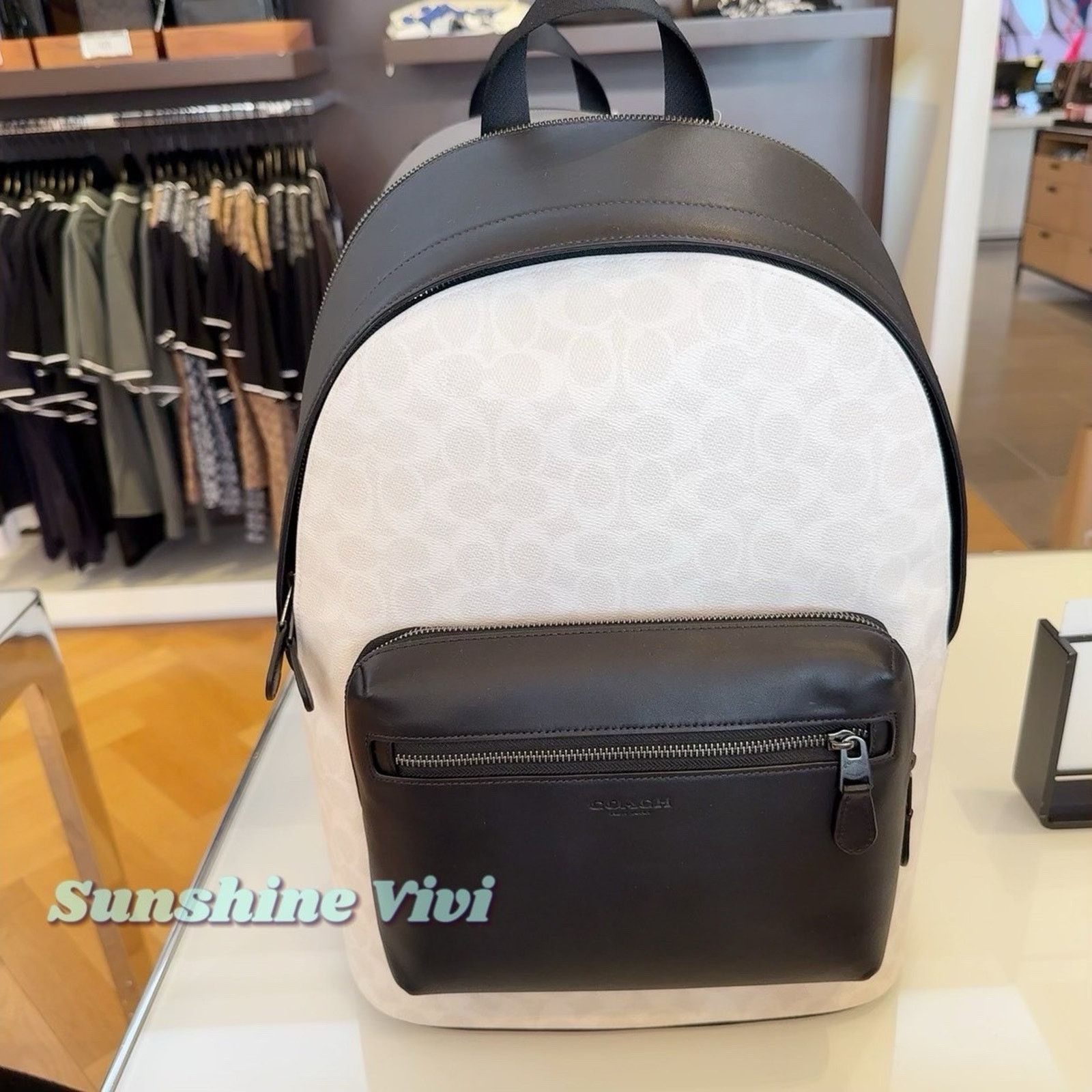 Coach NWT Coach West Backpack Cv925 Gunmetal/Chalk/Black Size ONE SIZE - 1 Thumbnail