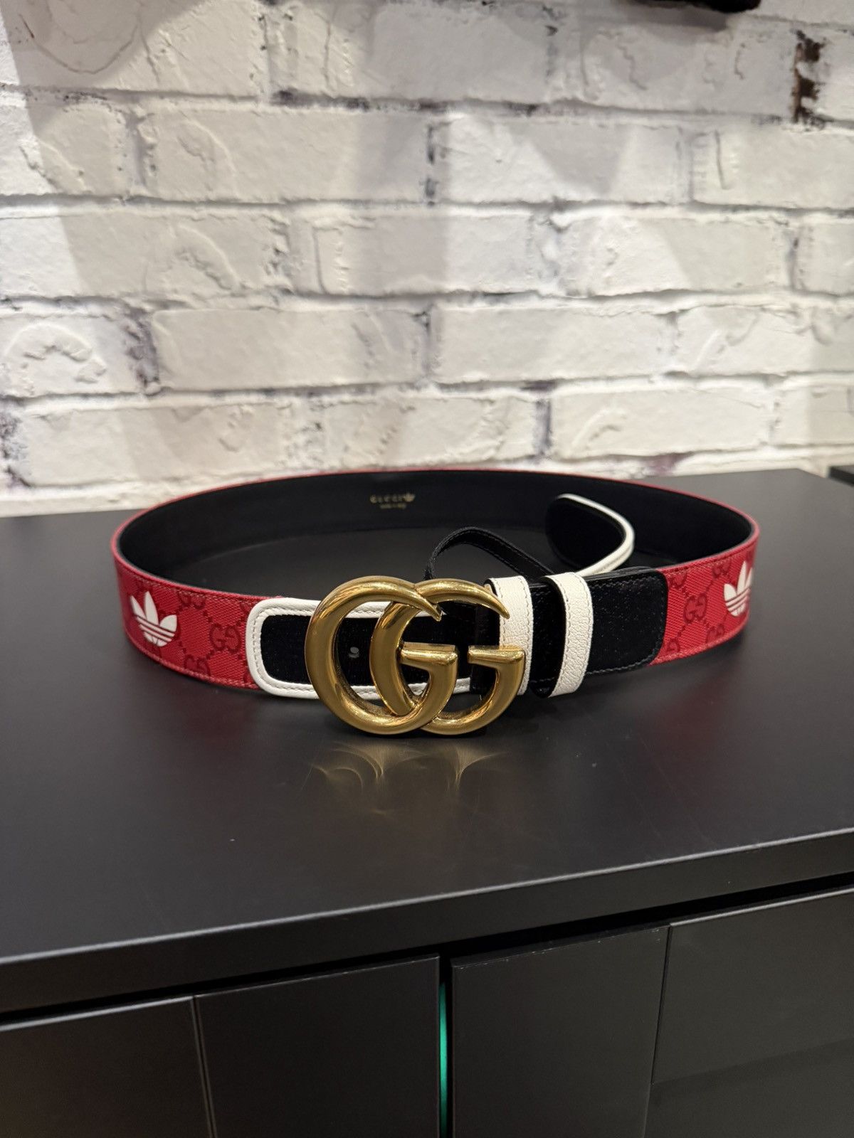 Adidas × Gucci Gucci x Adidas Leather Belt Size 32 - 15 Thumbnail