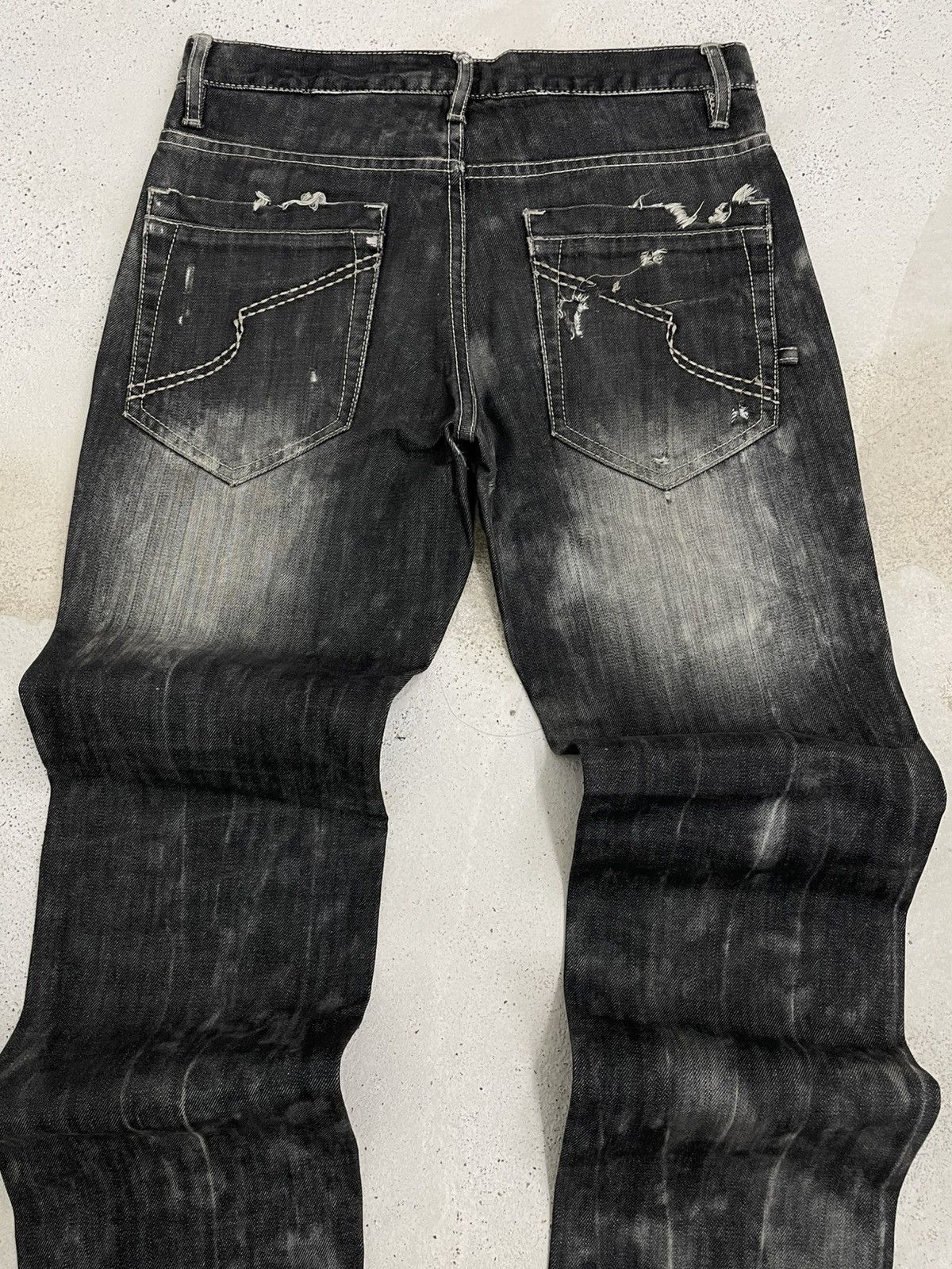 Designer Vintage Japan SemanticDesign Affliction Punk Distress Denim Size US 30 / EU 46 - 9 Thumbnail
