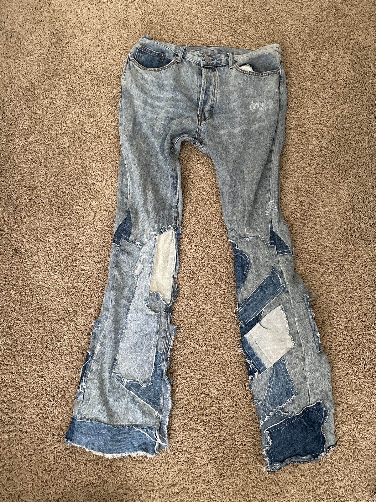 Denim flare patched