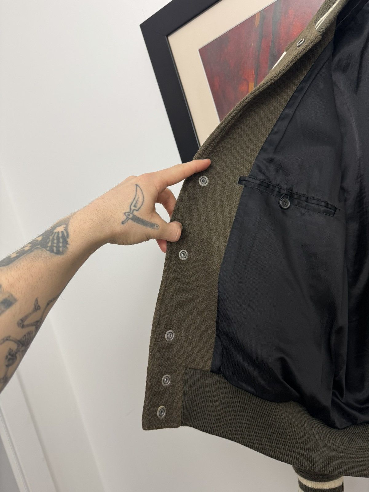 Saint Laurent Paris SLP Saint Laurent Paris olive hedi slimane teddy jacket Size US L / EU 52-54 / 3 - 8 Thumbnail