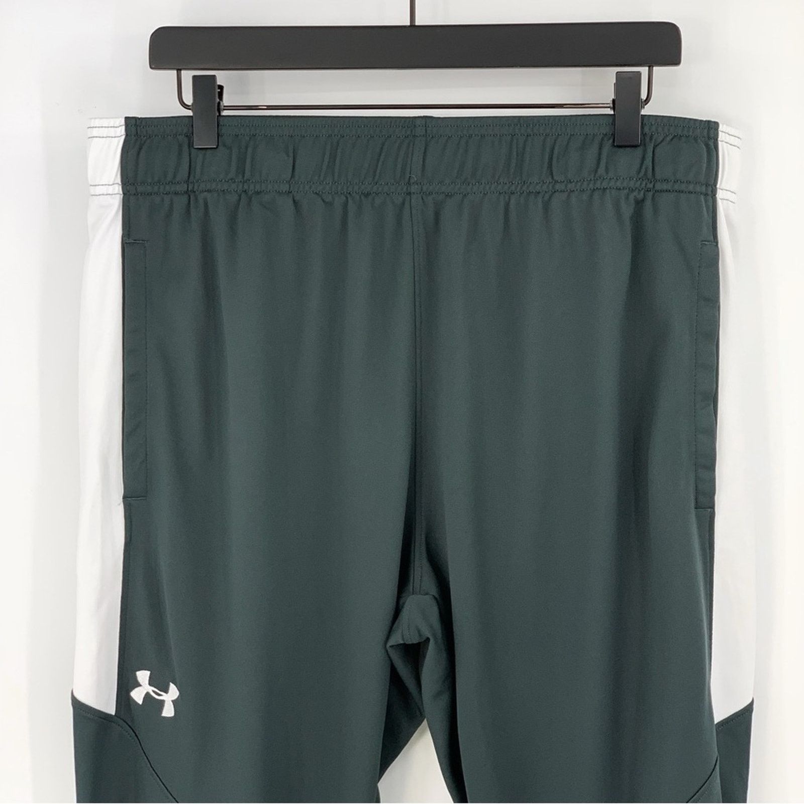 Under Armour UNDER ARMOUR Rival Knit Men's Sweat Pants Grey White XL Size US 36 / EU 52 - 2 Thumbnail