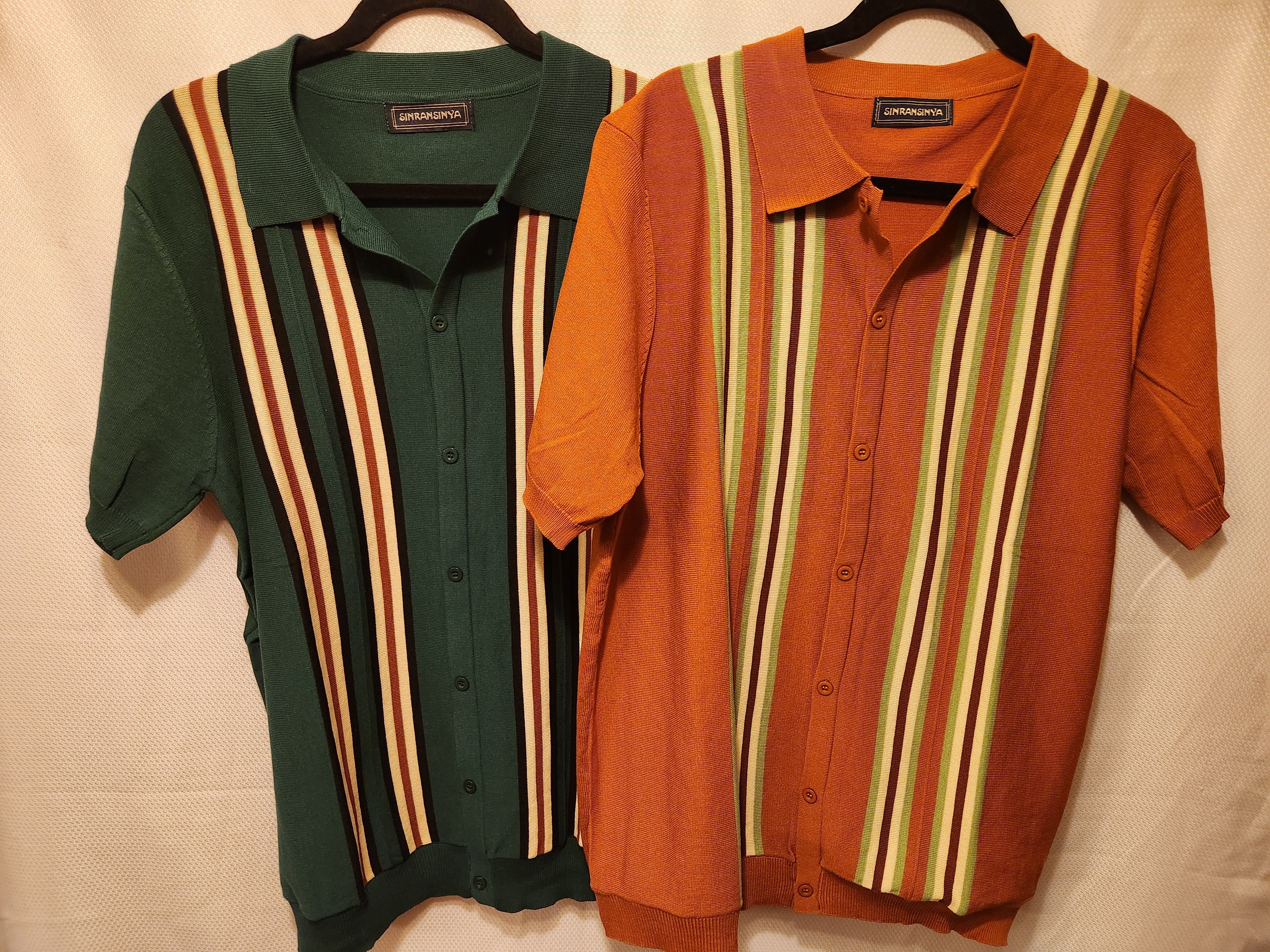Other NWOT Retro Style Striped Short Sleeve Knit Shirt Size US XL / EU 56 / 4 - 1 Thumbnail