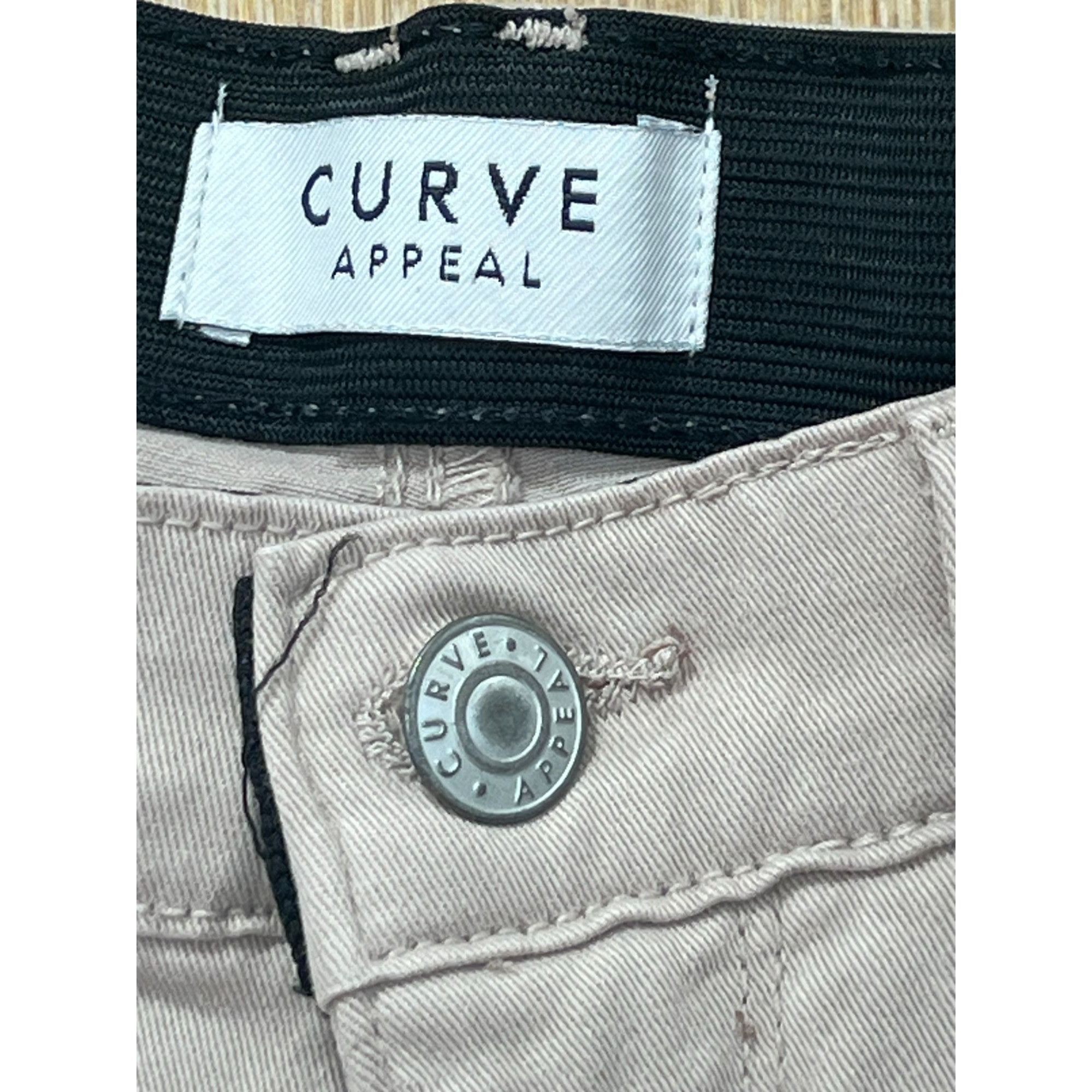Other Curve Appeal - Women's Pants High Waist Comfort Skinny - Bei Size 26" / US 2 / IT 38 - 12 Thumbnail