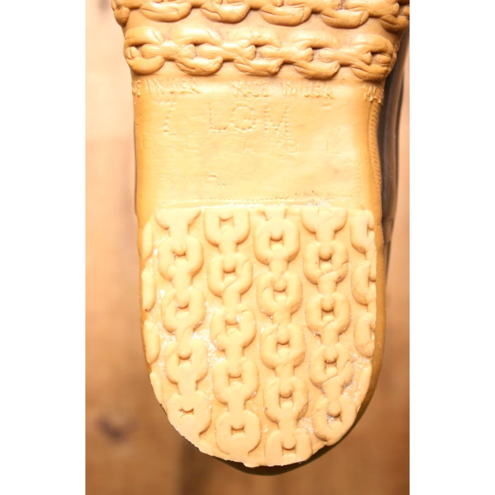 Vintage VINTAGE L.L. BEAN Boots Duck 6" Ankle Rain Boot Women 7M Tan Brown Rubber Leather 5-Eye 2010s Size US 7 / IT 37 - 7 Thumbnail