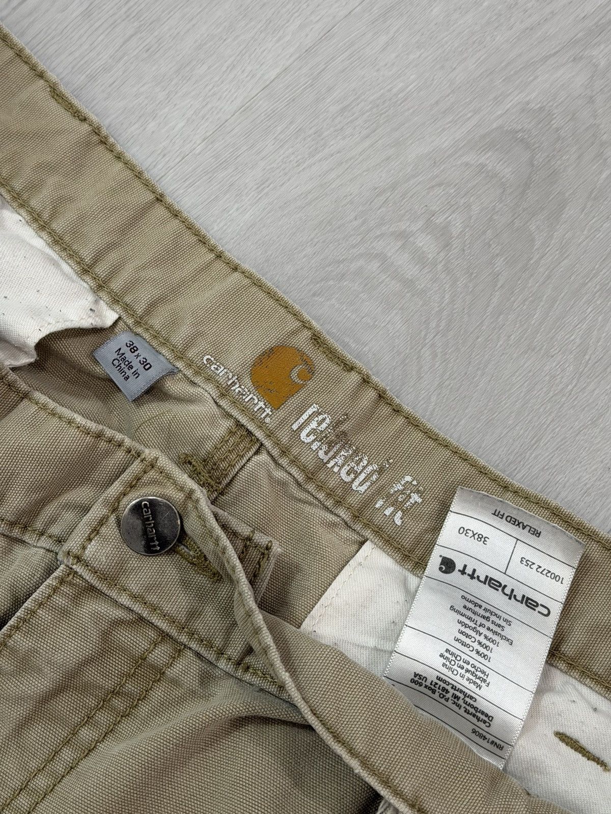 Carhartt Vintage Carhartt Cargo Relaxed Fit 38x30 Workwear Tan Brown Size US 38 / EU 54 - 8 Thumbnail